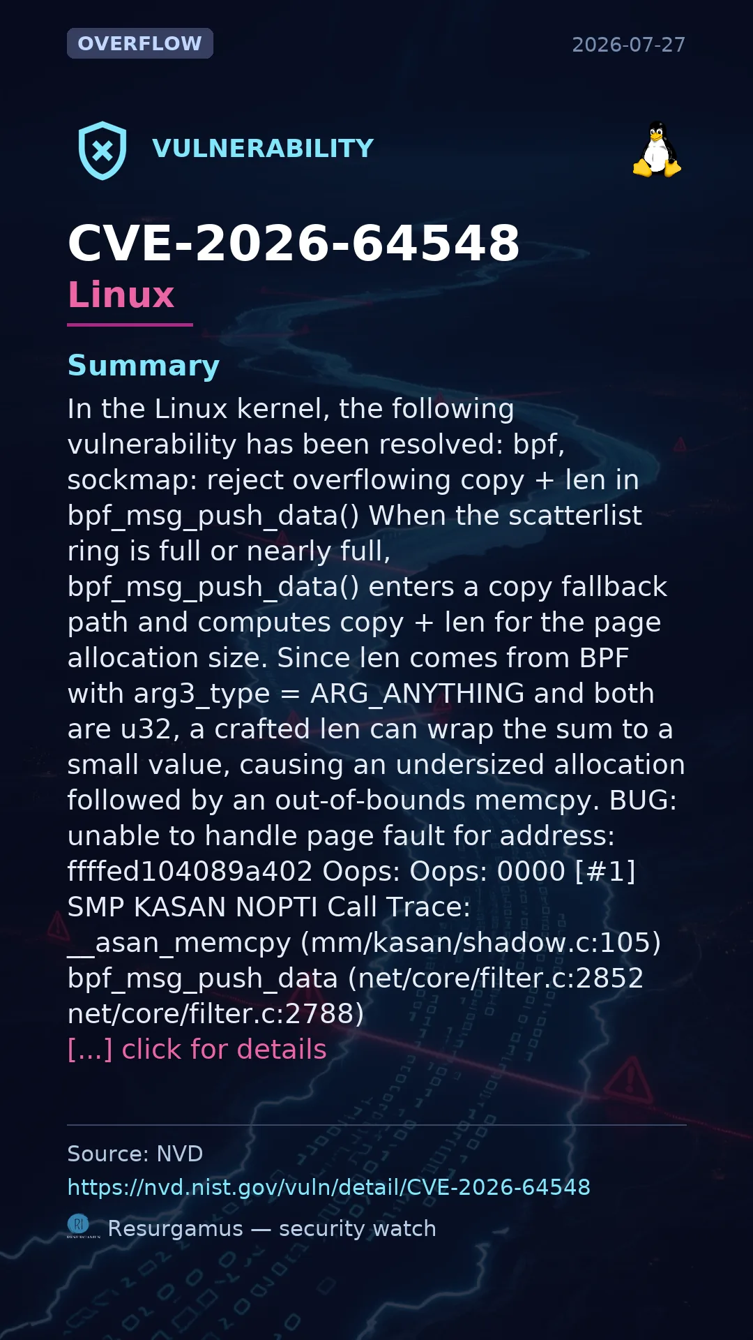 CVE-2026-64548 Linux Vulnerability