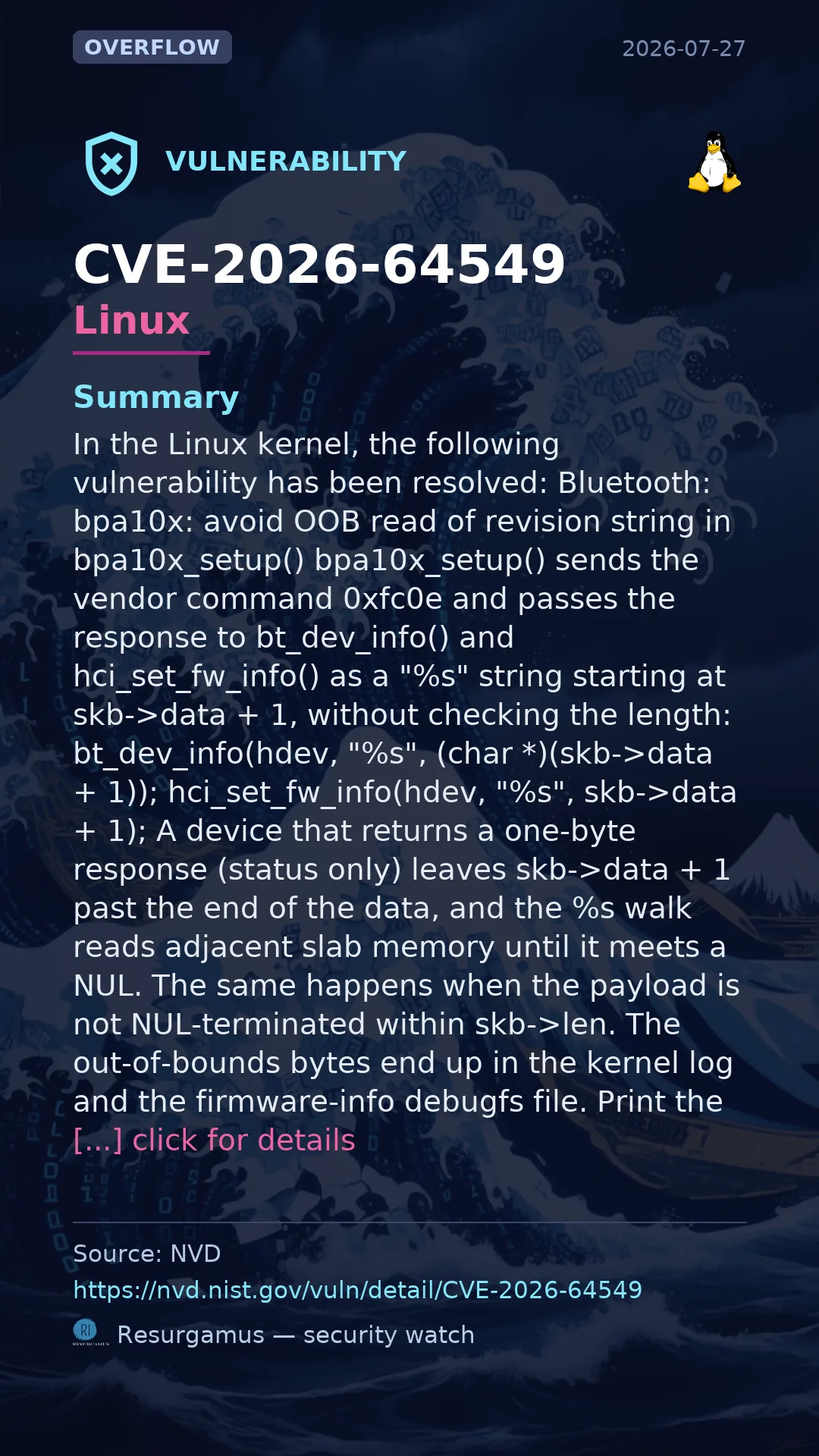 CVE-2026-64549 Linux Vulnerability