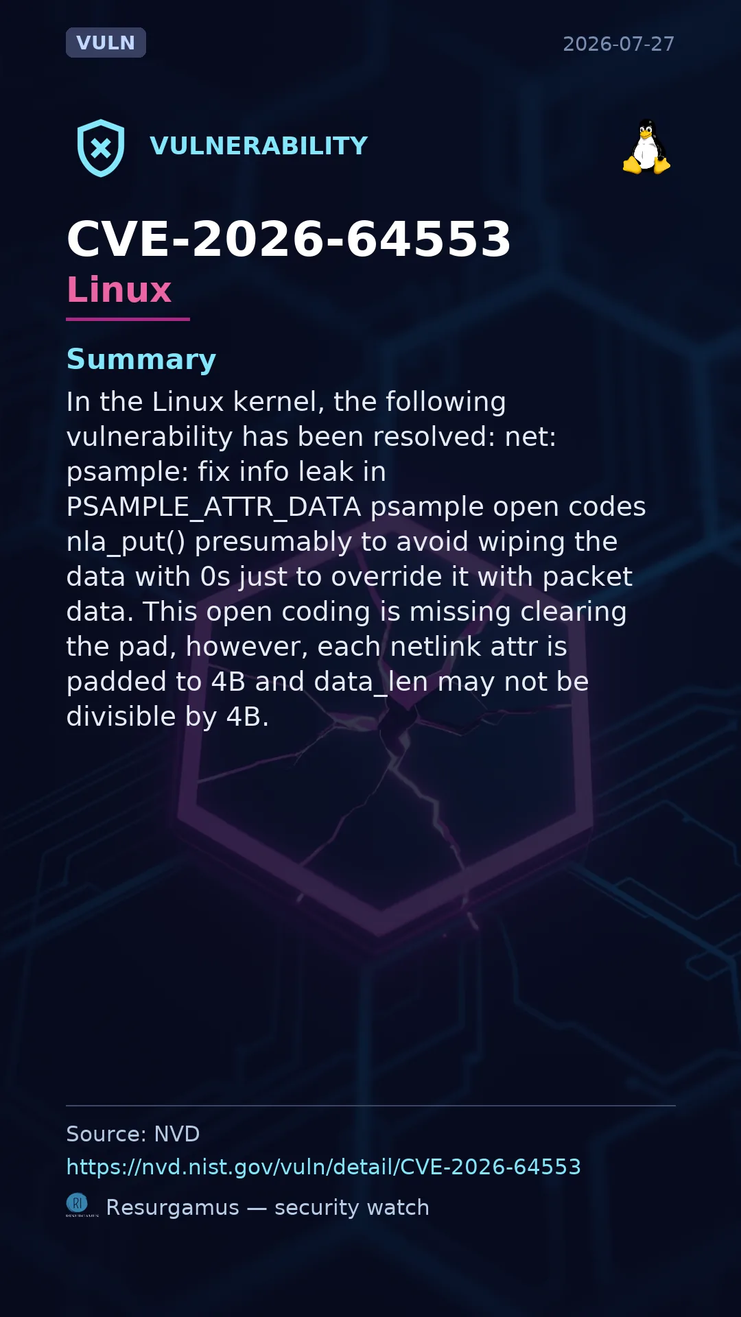 CVE-2026-64553 Linux Vulnerability
