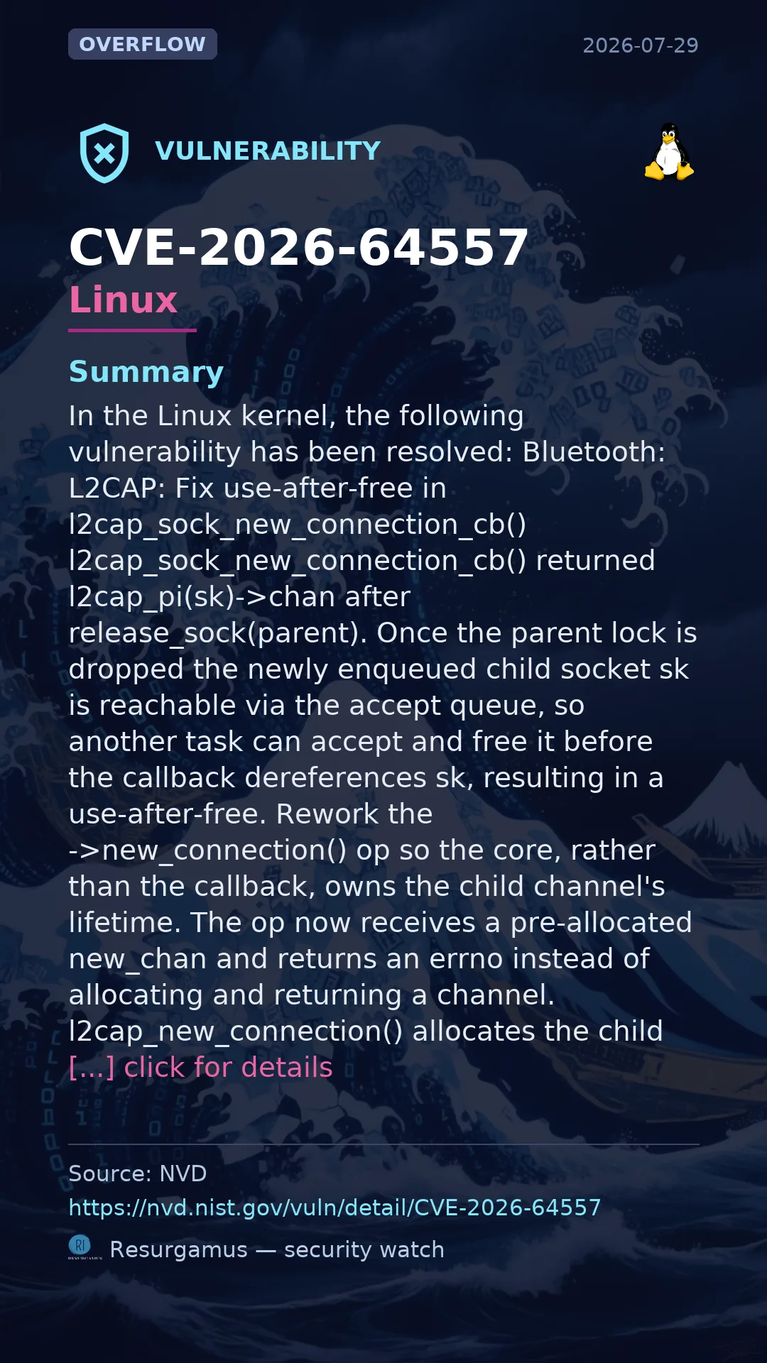 CVE-2026-64557 Linux Vulnerability