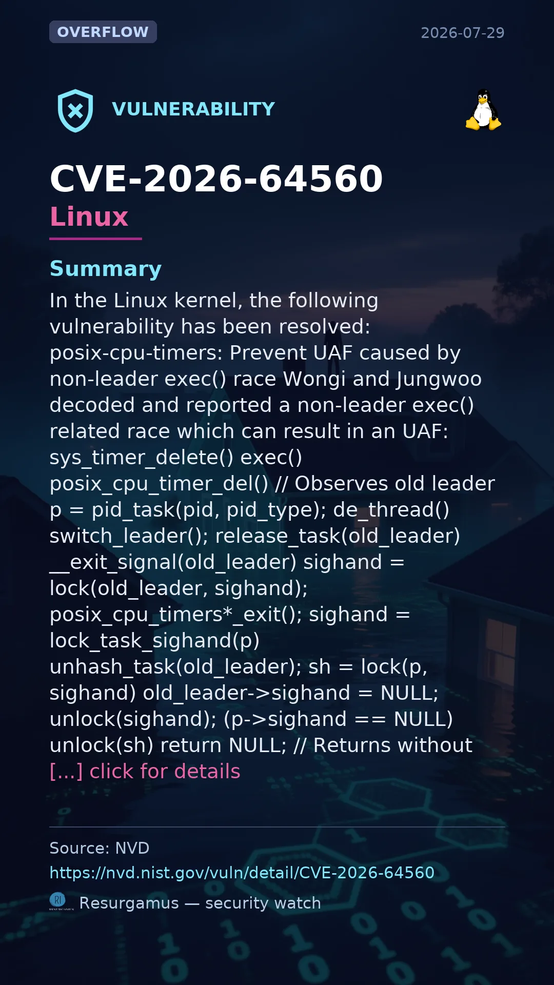 CVE-2026-64560 Linux Vulnerability