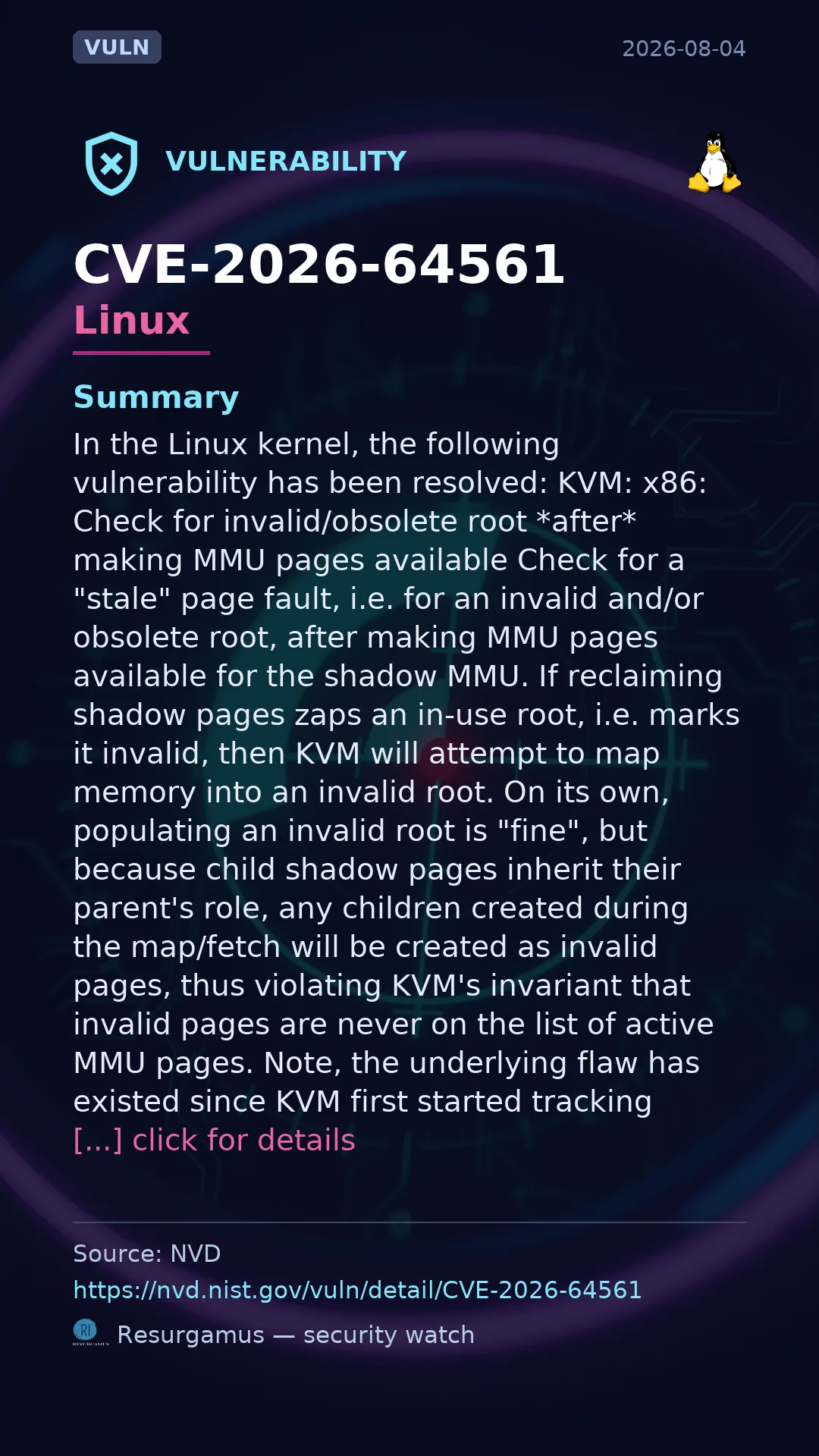 CVE-2026-64561 Linux Vulnerability