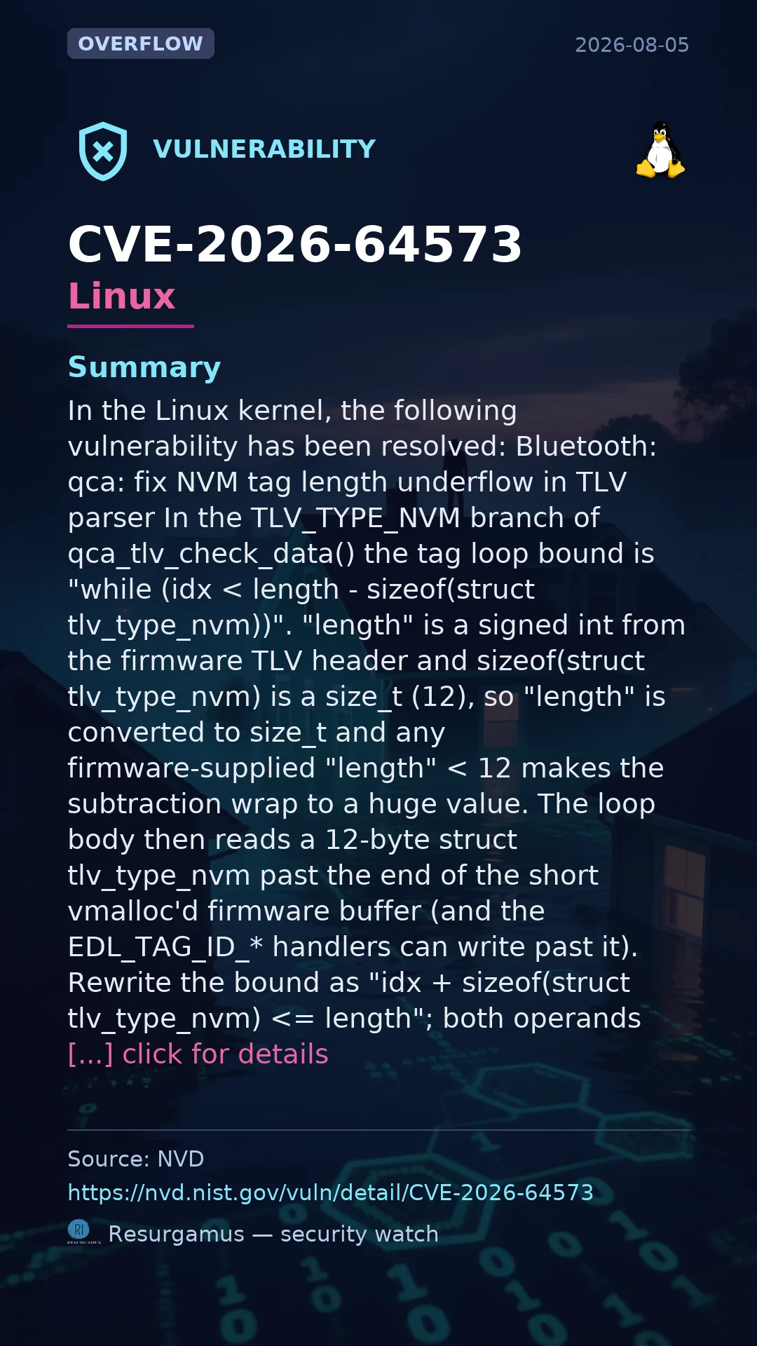 CVE-2026-64573 Linux Vulnerability
