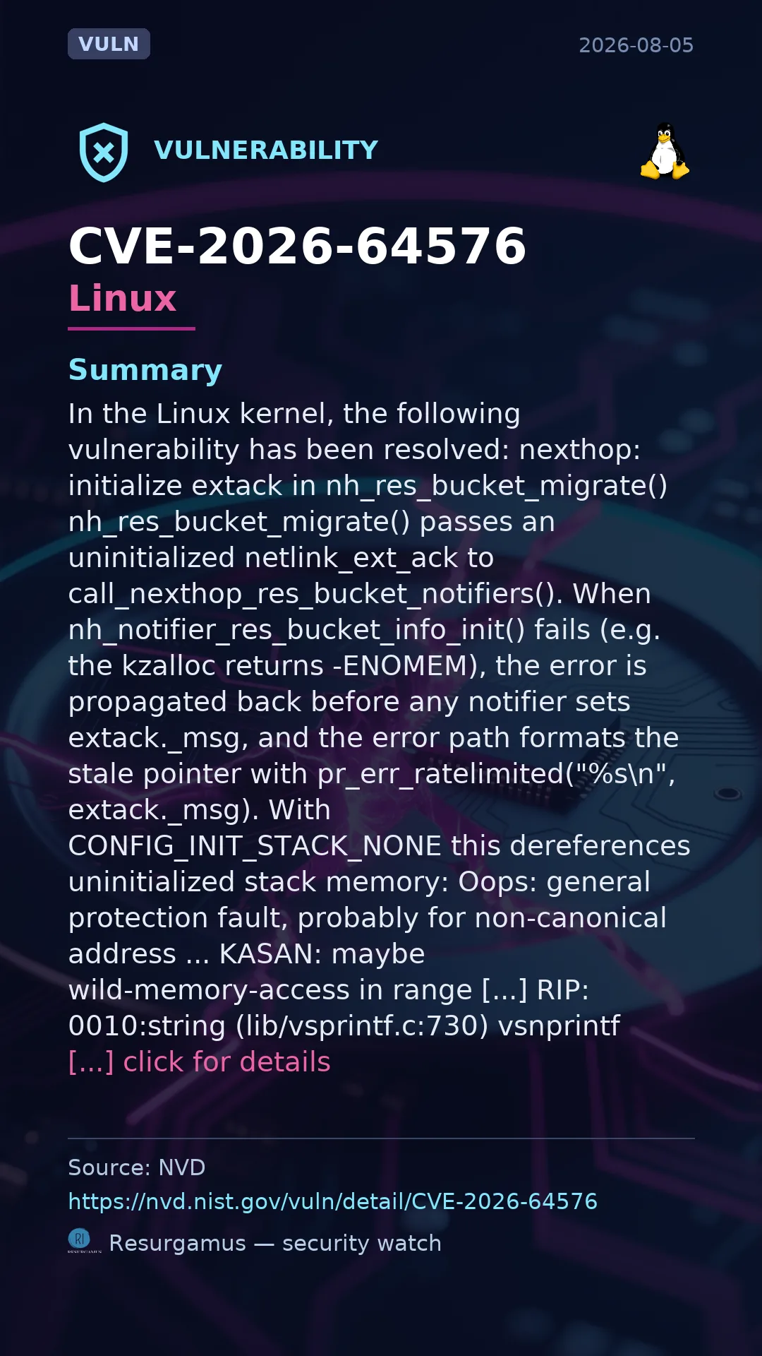 CVE-2026-64576 Linux Vulnerability