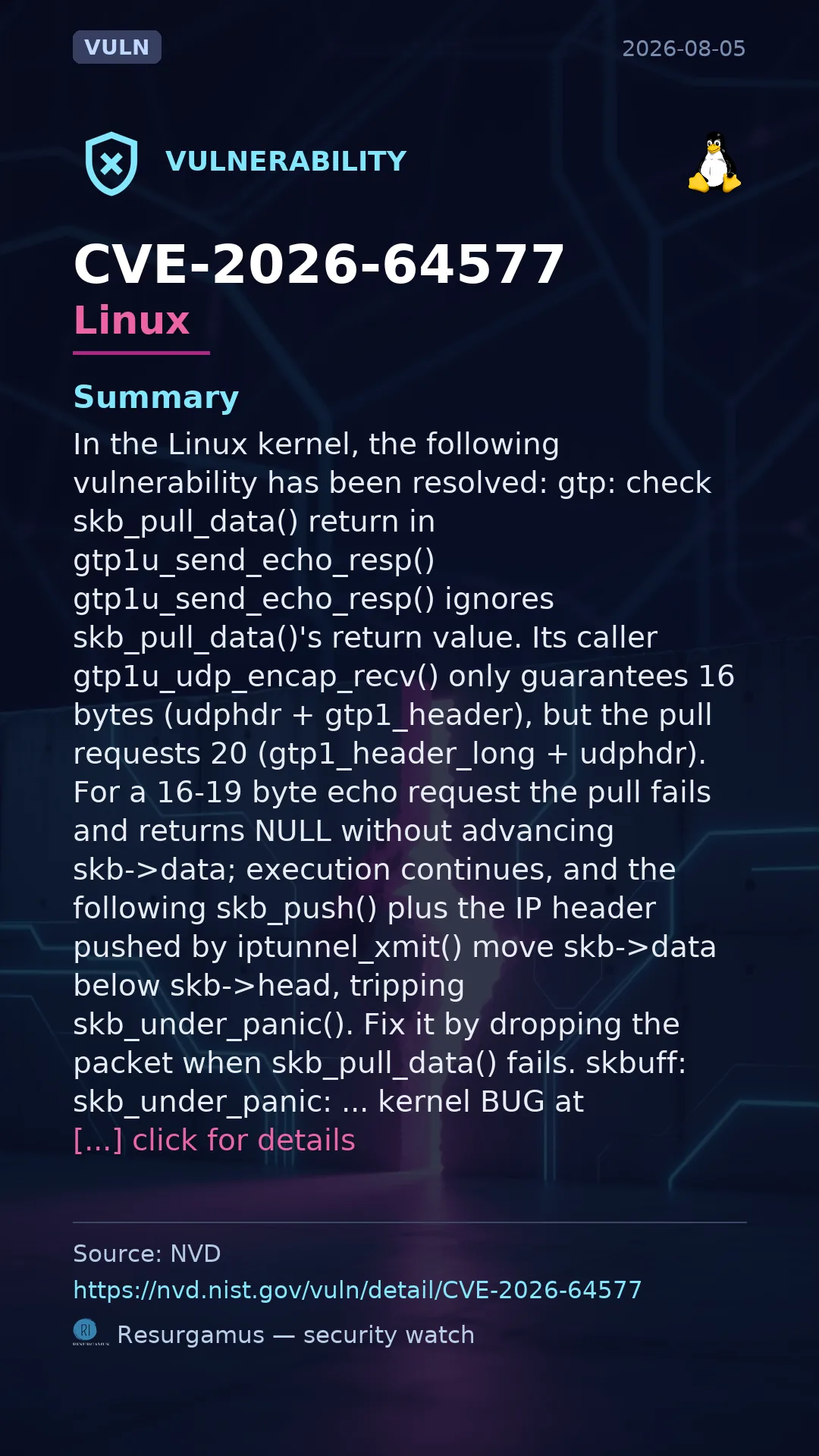CVE-2026-64577 Linux Vulnerability