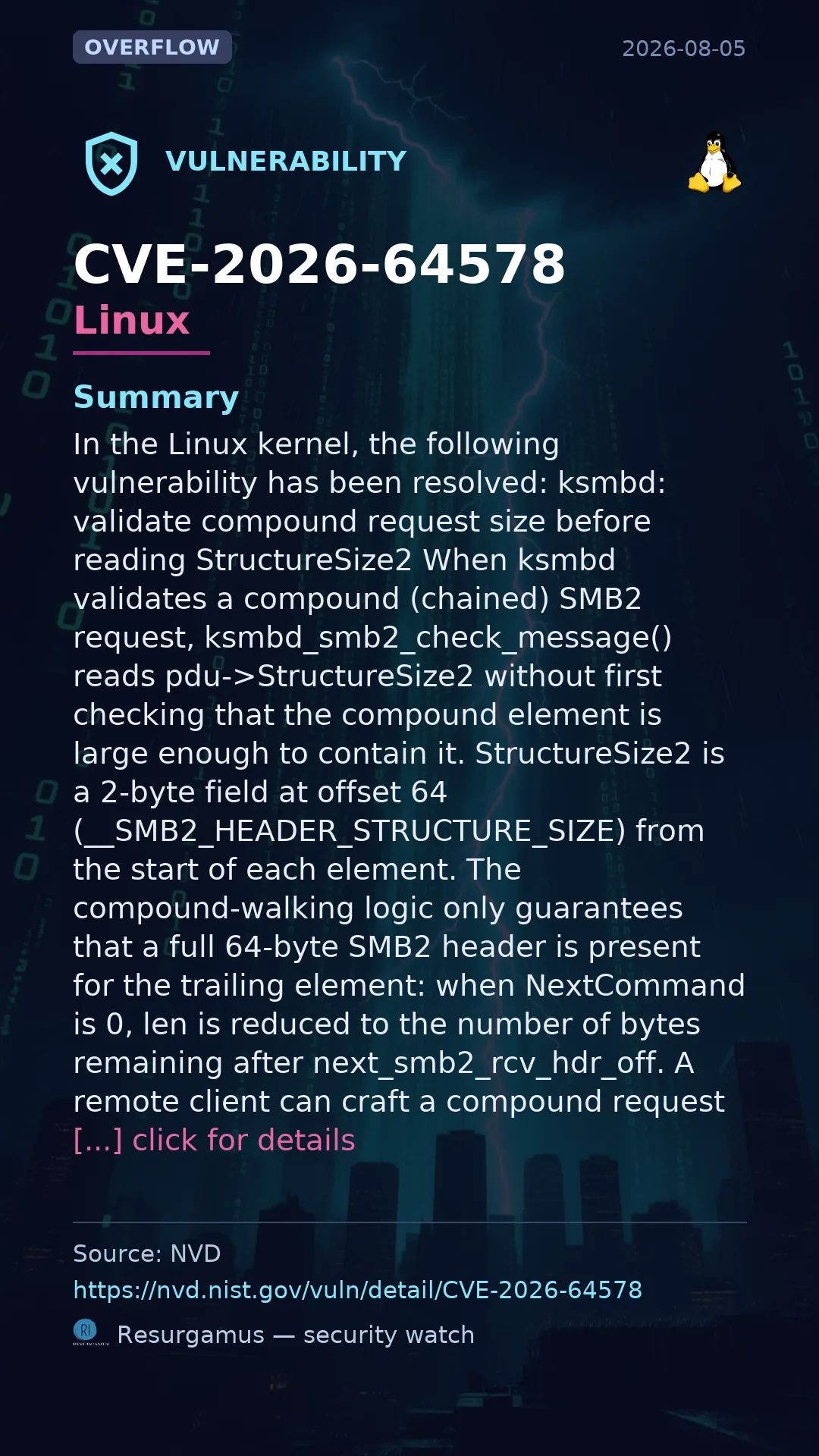 CVE-2026-64578 Linux Vulnerability