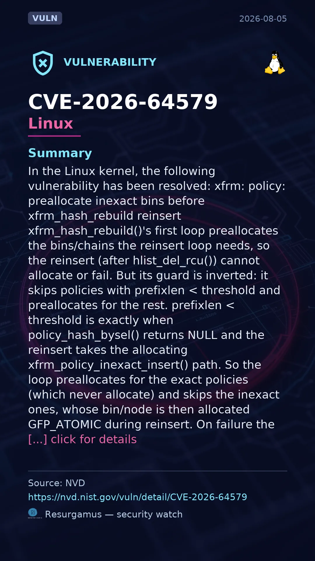 CVE-2026-64579 Linux Vulnerability