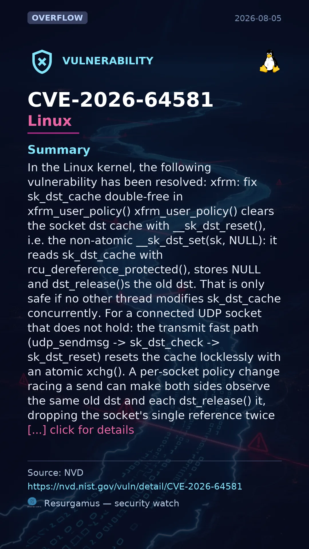 CVE-2026-64581 Linux Vulnerability
