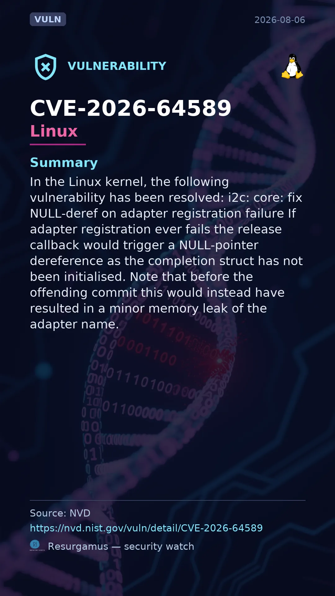CVE-2026-64589 Linux Vulnerability