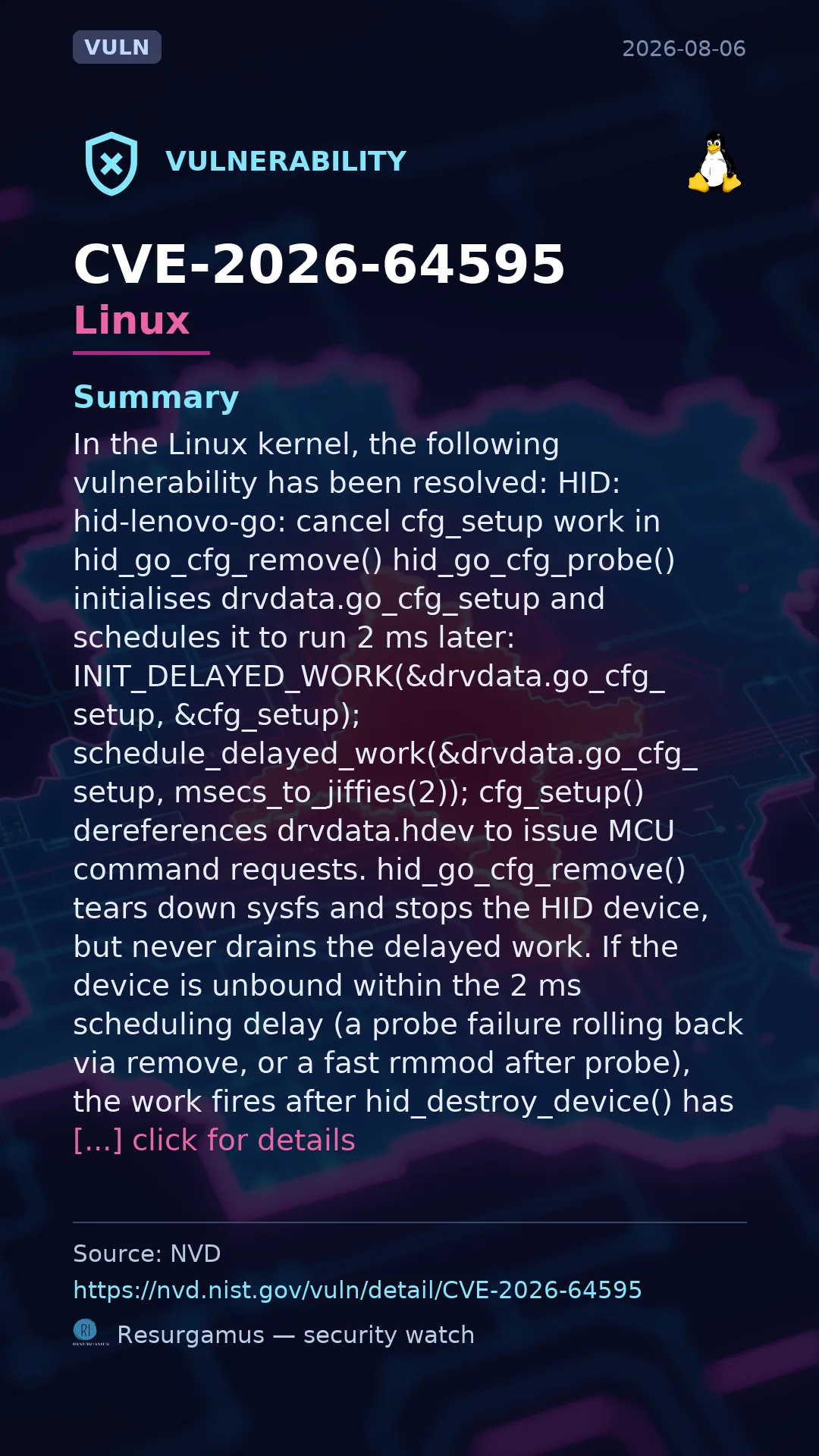 CVE-2026-64595 Linux Vulnerability