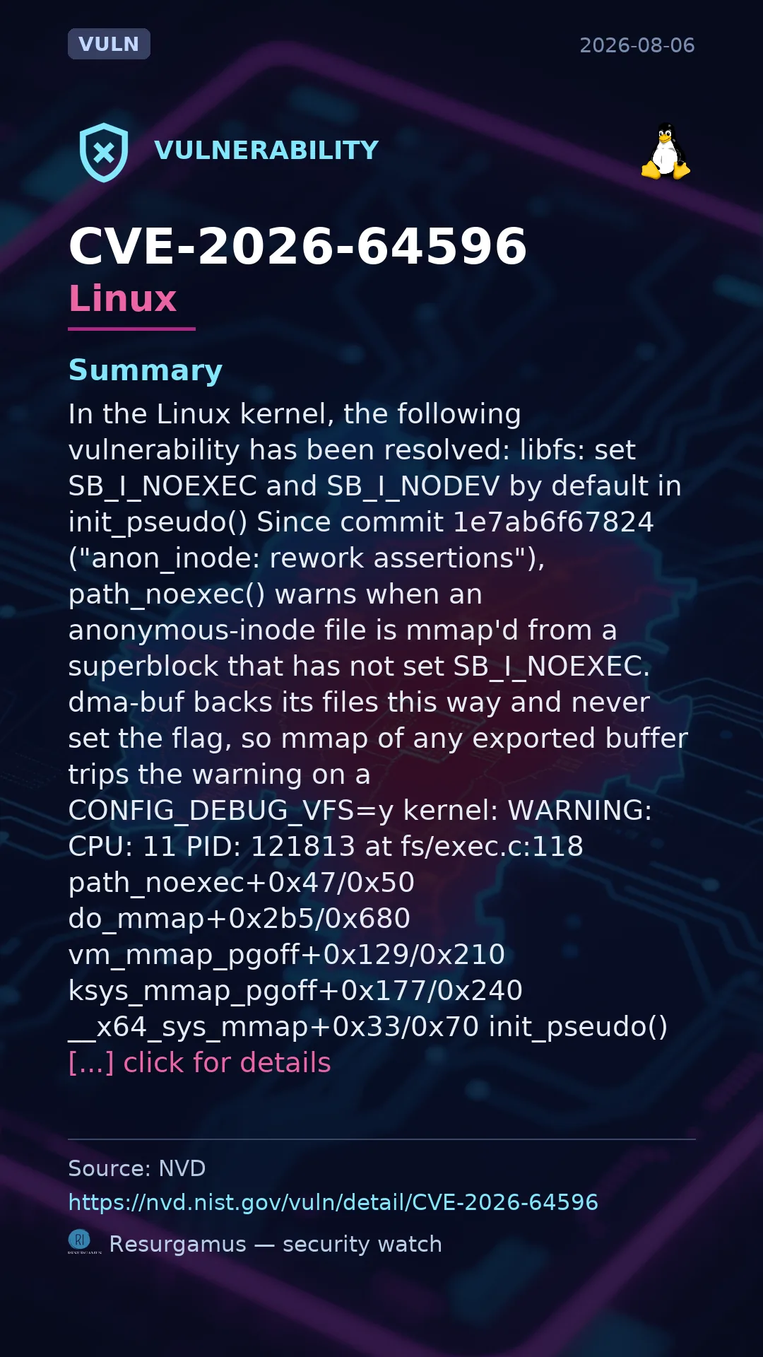 CVE-2026-64596 Linux Vulnerability