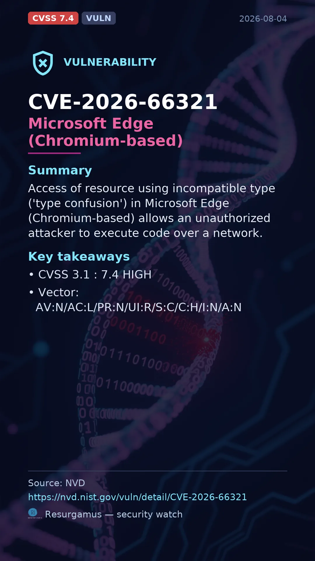 CVE-2026-66321 Microsoft Edge (Chromium-based) Vulnerability