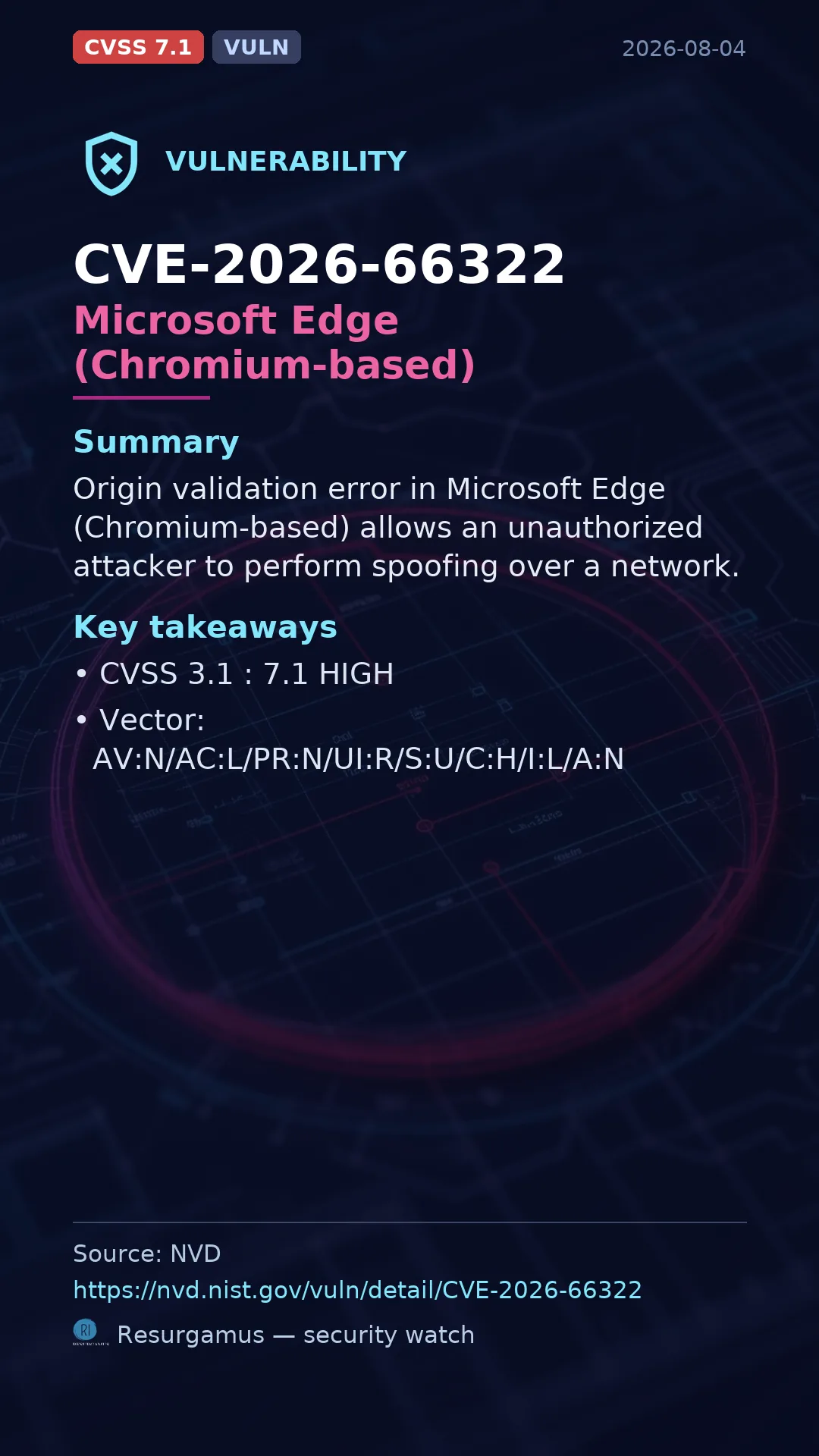 CVE-2026-66322 Microsoft Edge (Chromium-based) Vulnerability