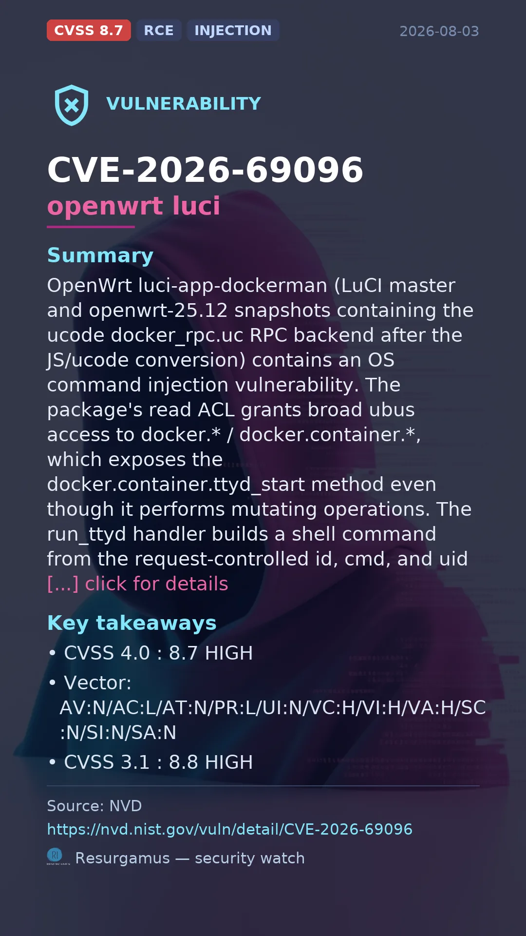 CVE-2026-69096 openwrt luci Vulnerability