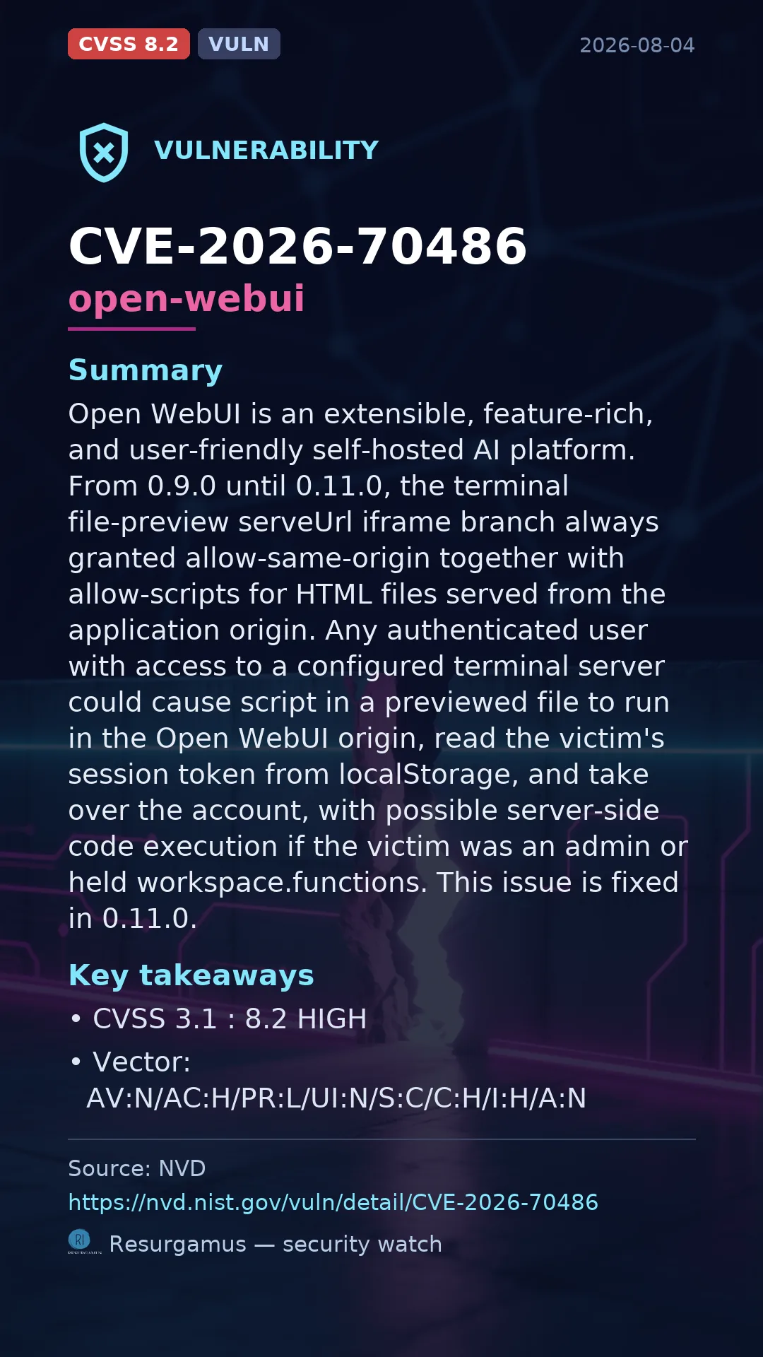 CVE-2026-70486 open-webui Vulnerability