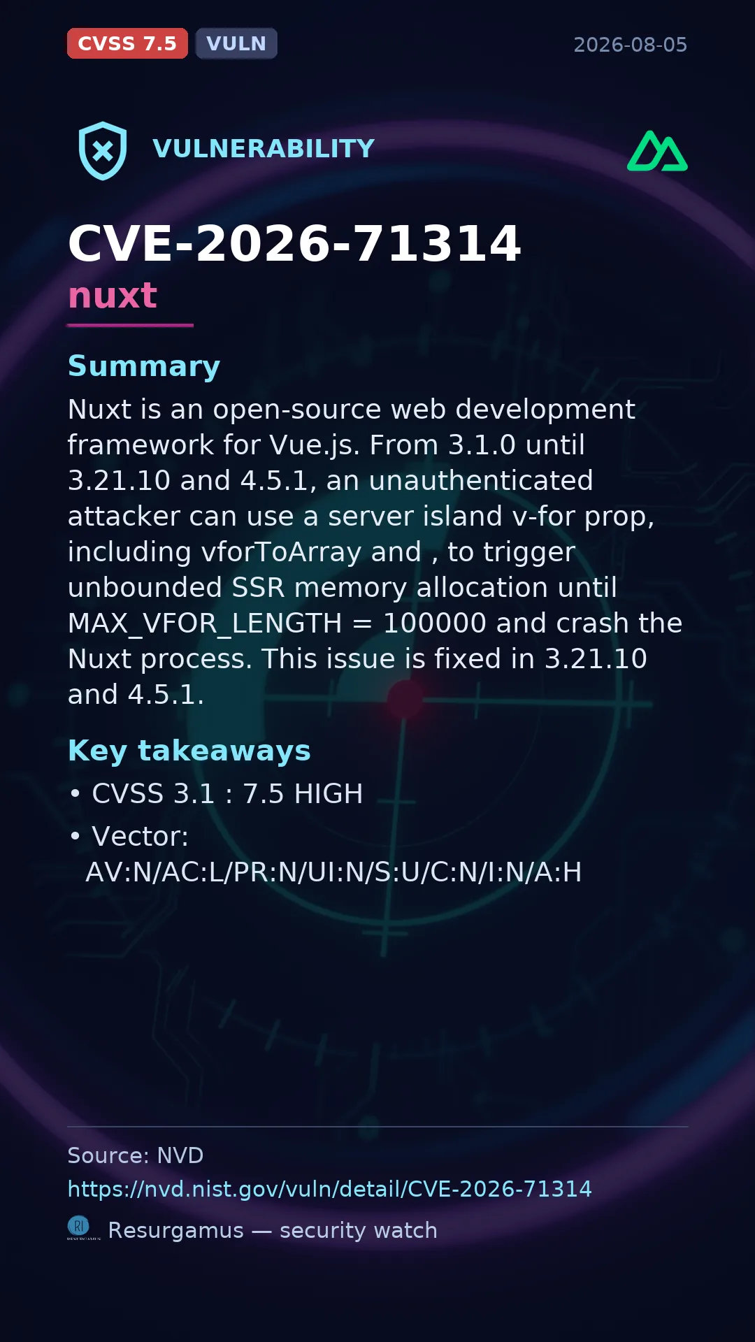 CVE-2026-71314 nuxt Vulnerability