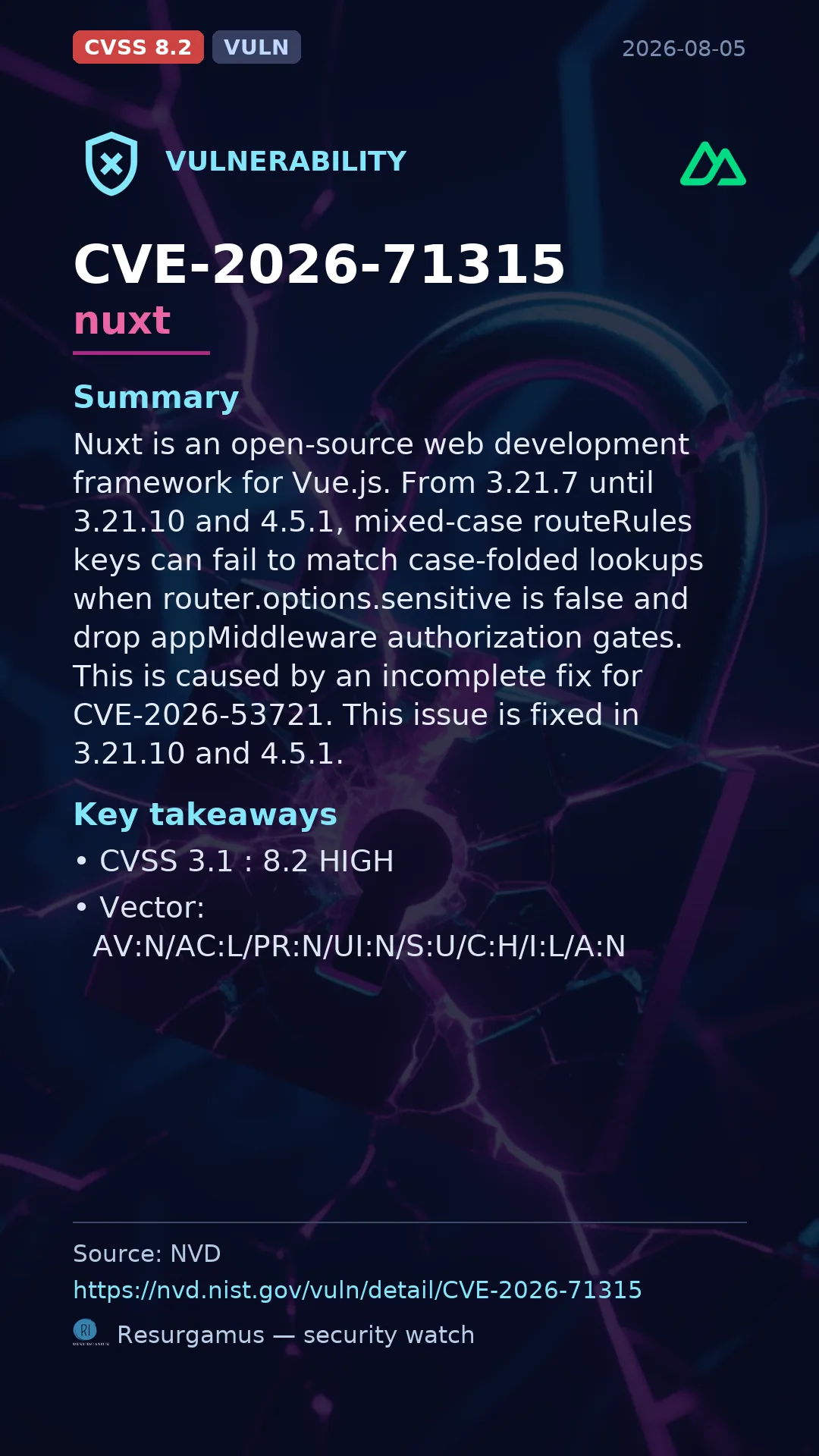 CVE-2026-71315 nuxt Vulnerability