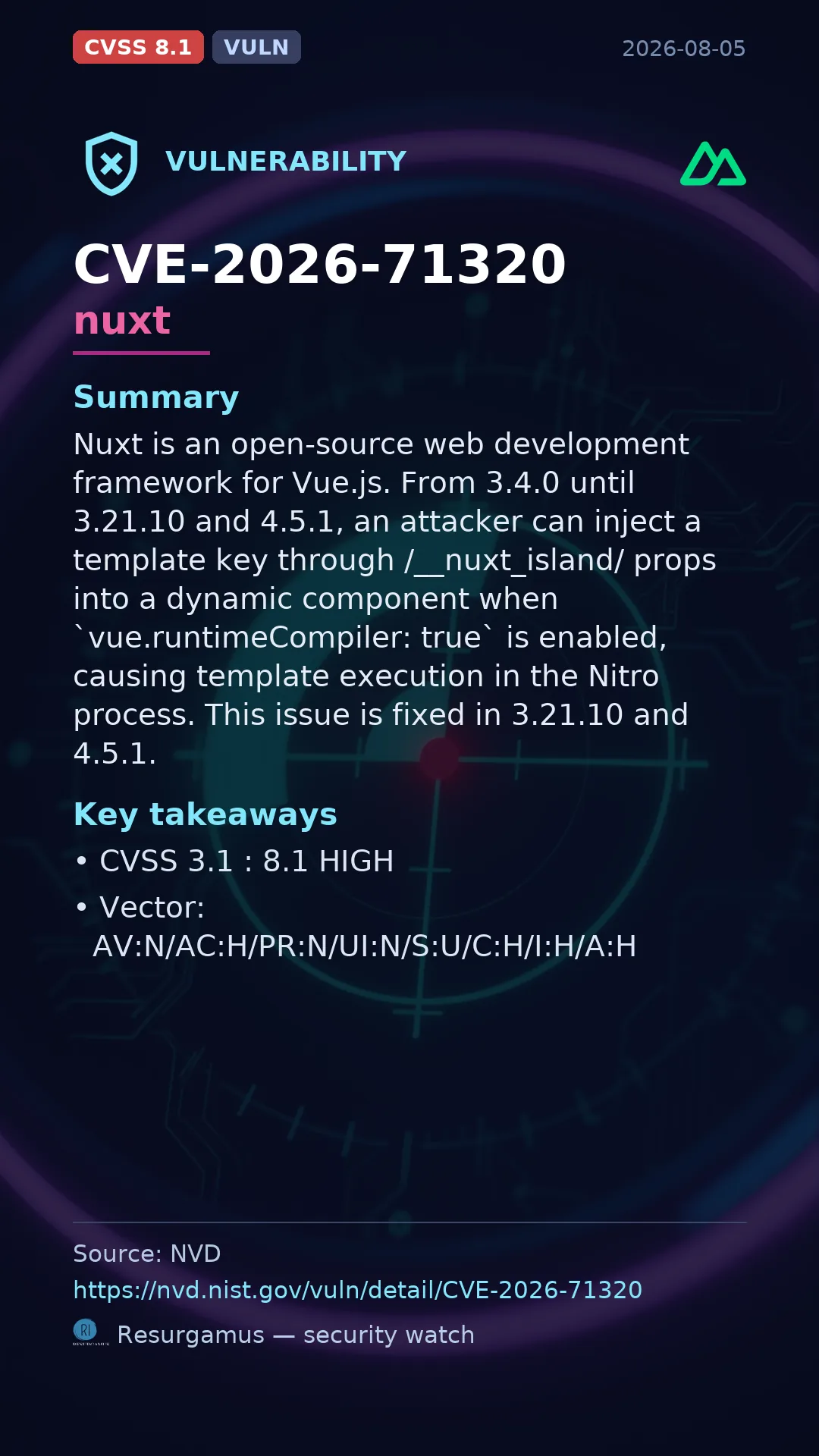 CVE-2026-71320 nuxt Vulnerability