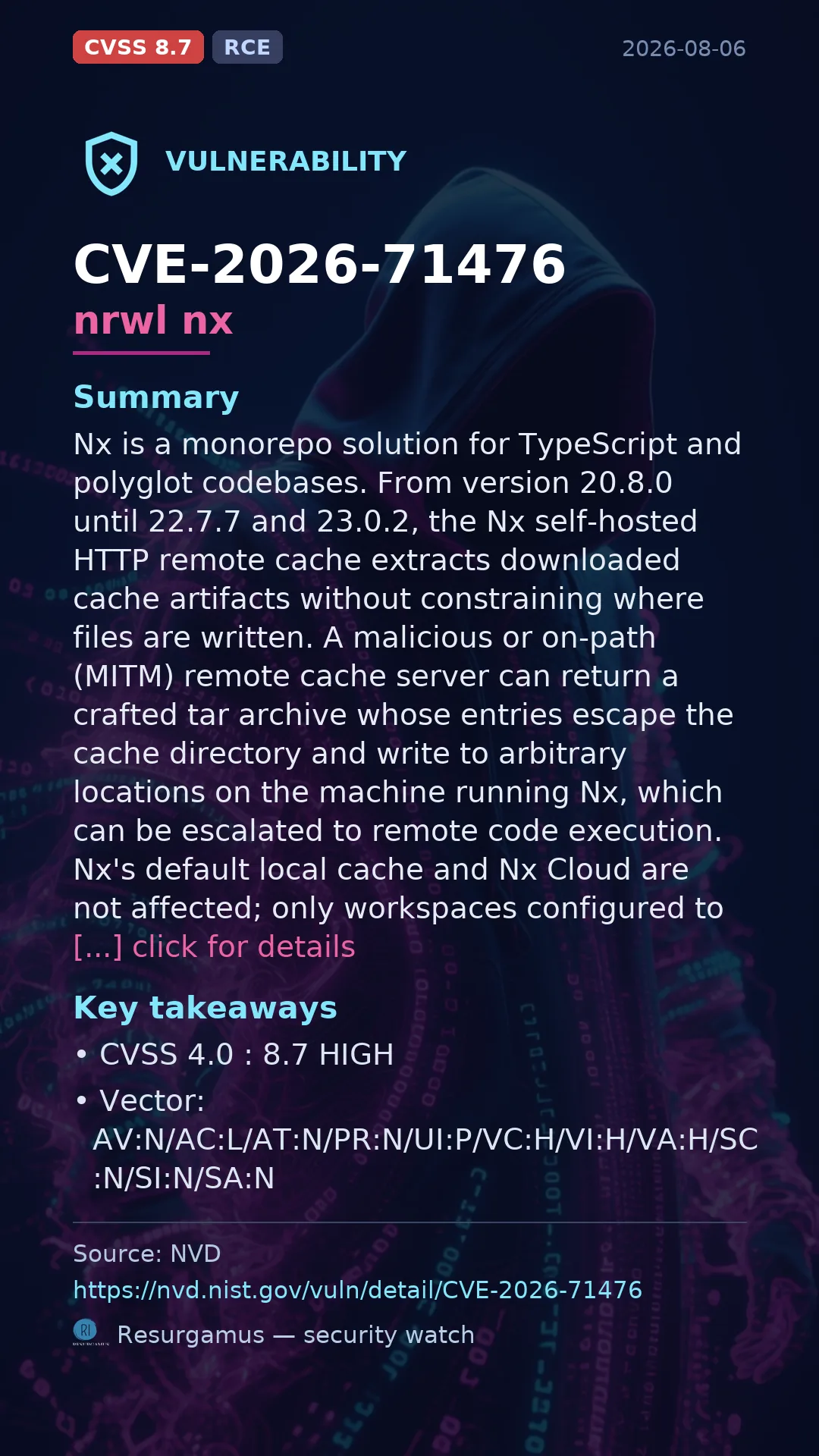 CVE-2026-71476 nrwl nx Vulnerability