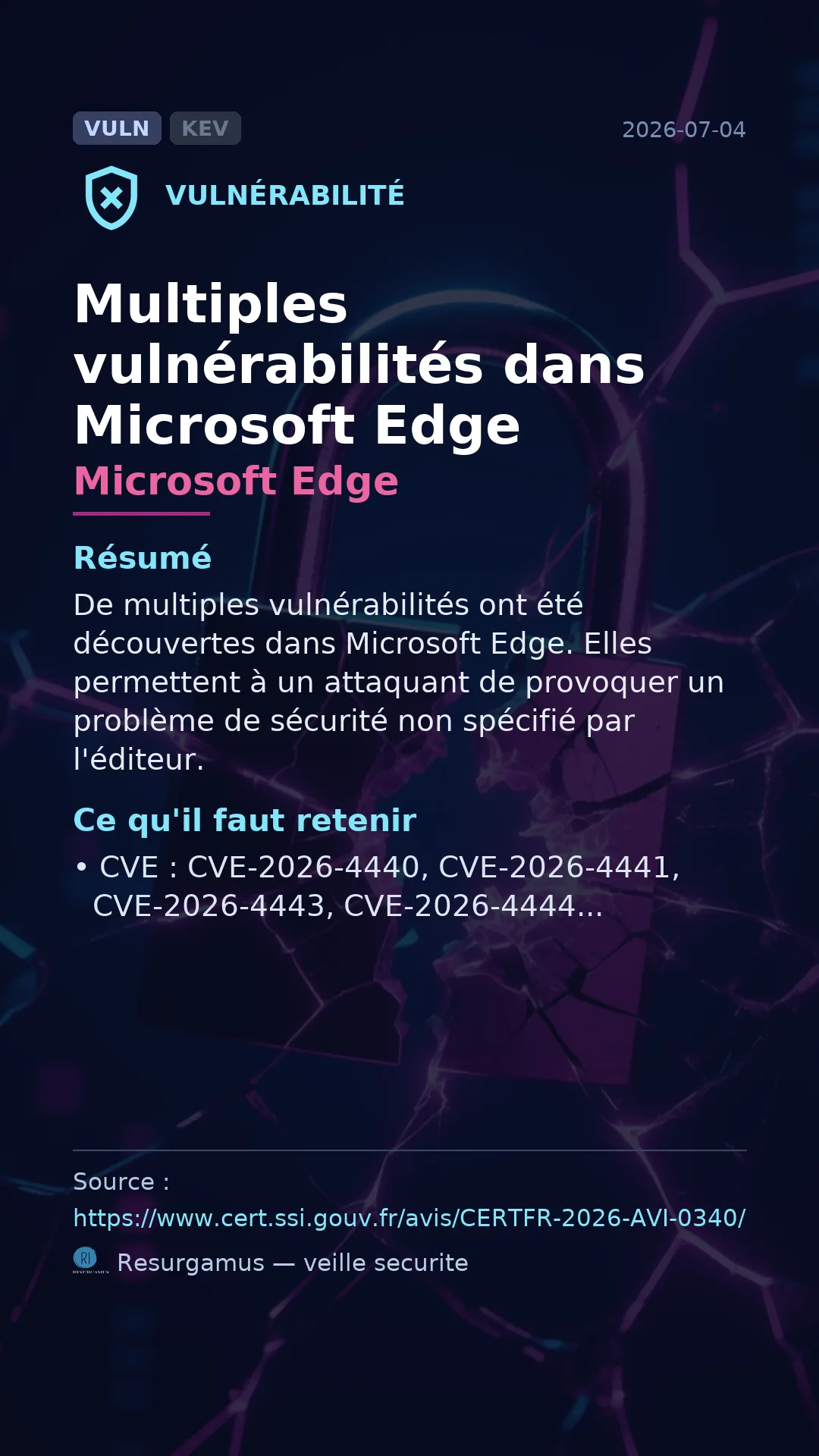 CVE-2026-4440 Microsoft Edge Vulnerability