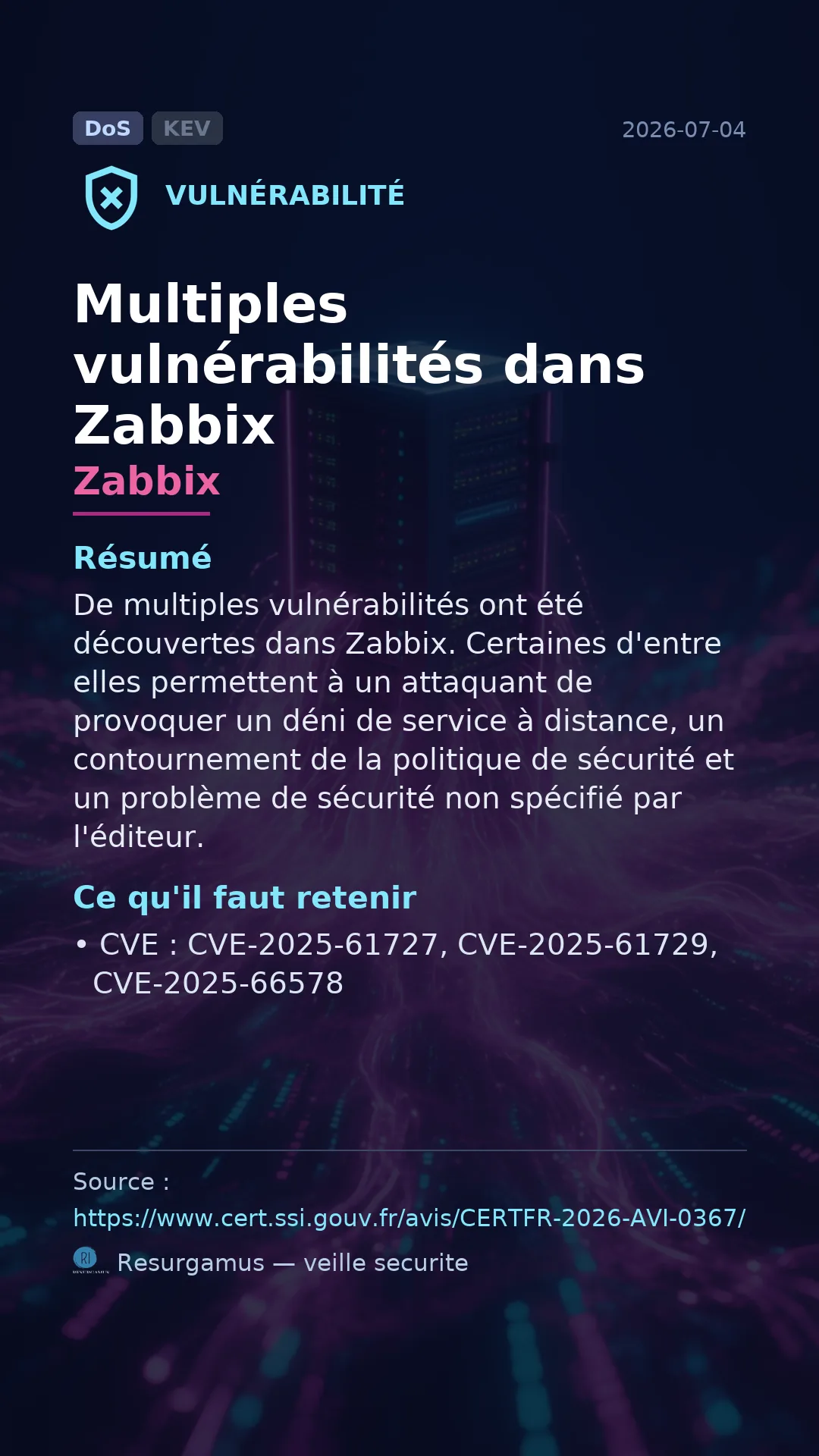 CVE-2025-61727 Zabbix Vulnerability