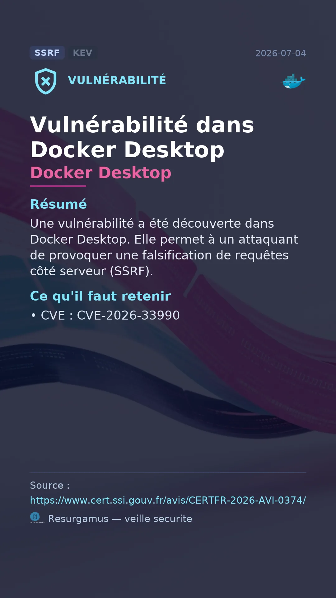 CVE-2026-33990 Docker Desktop Vulnerability