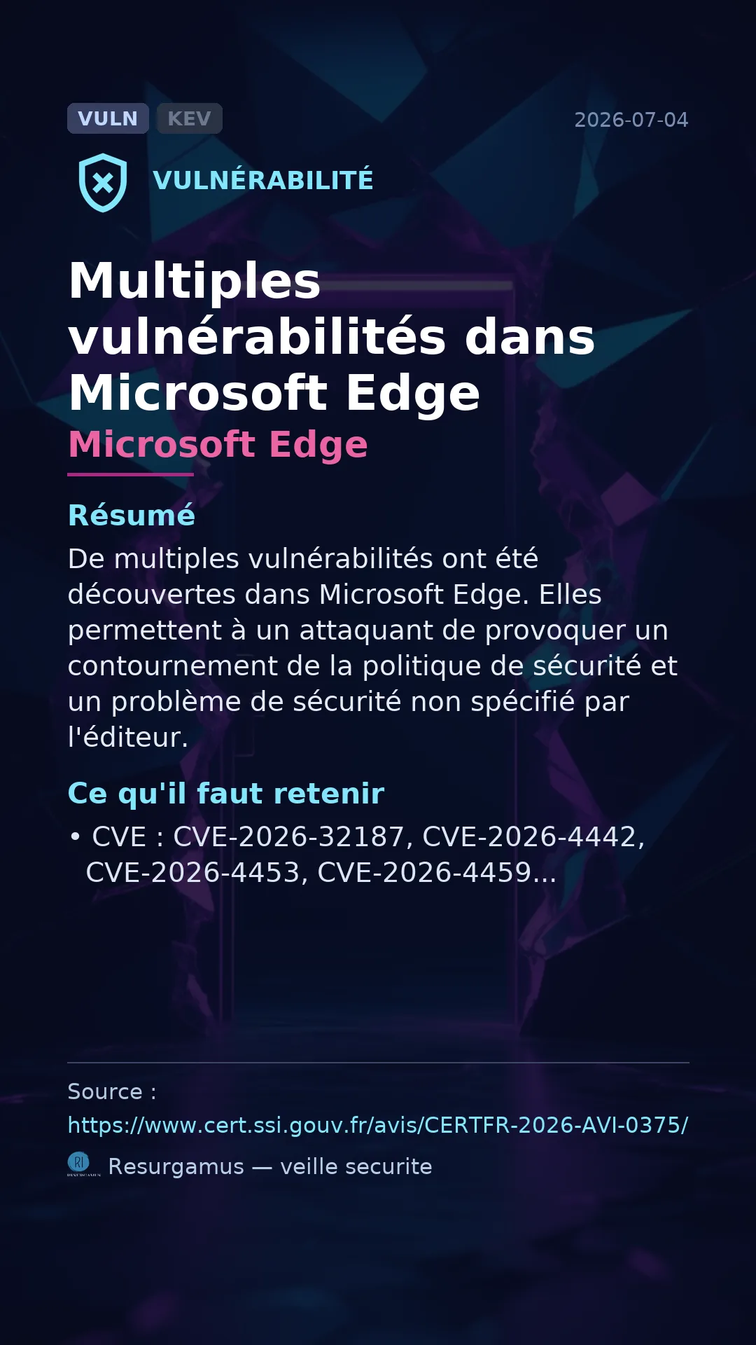 CVE-2026-32187 Microsoft Edge Vulnerability