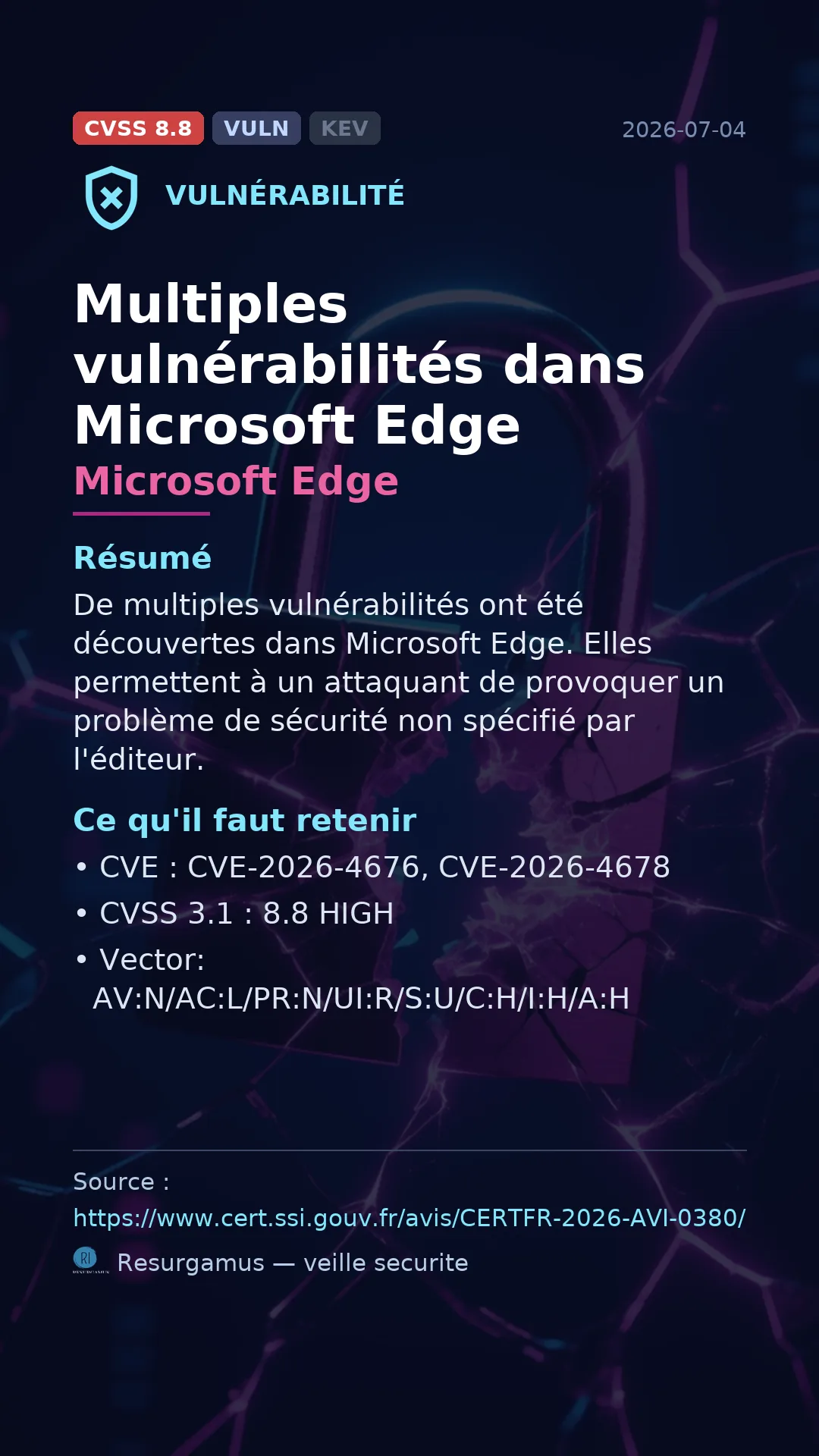 CVE-2026-4676 Microsoft Edge Vulnerability
