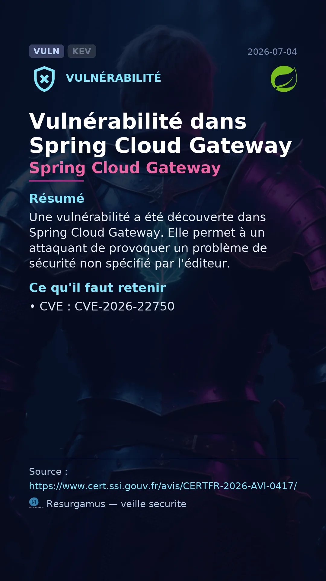 CVE-2026-22750 Spring Cloud Gateway Vulnerability