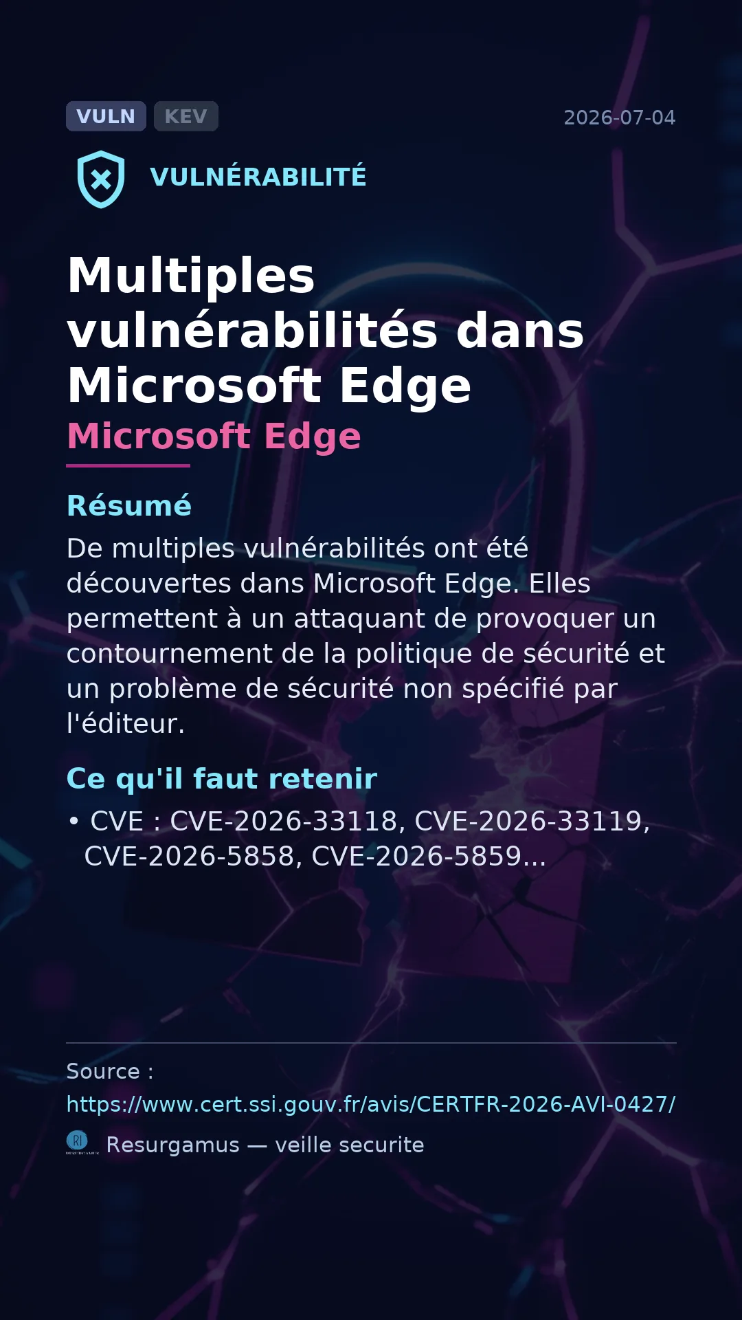 CVE-2026-33118 Microsoft Edge Vulnerability