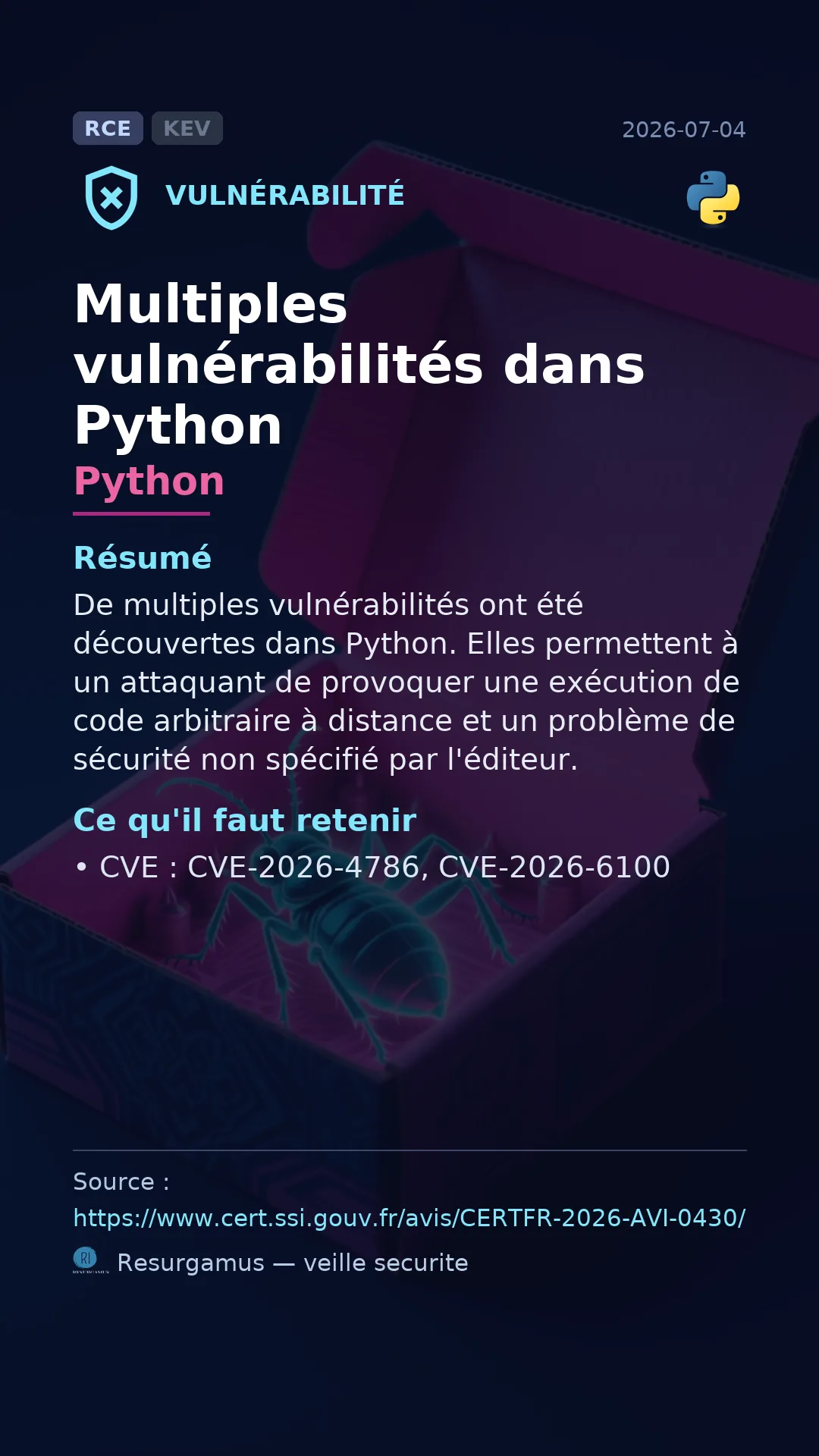 CVE-2026-4786 Python Vulnerability