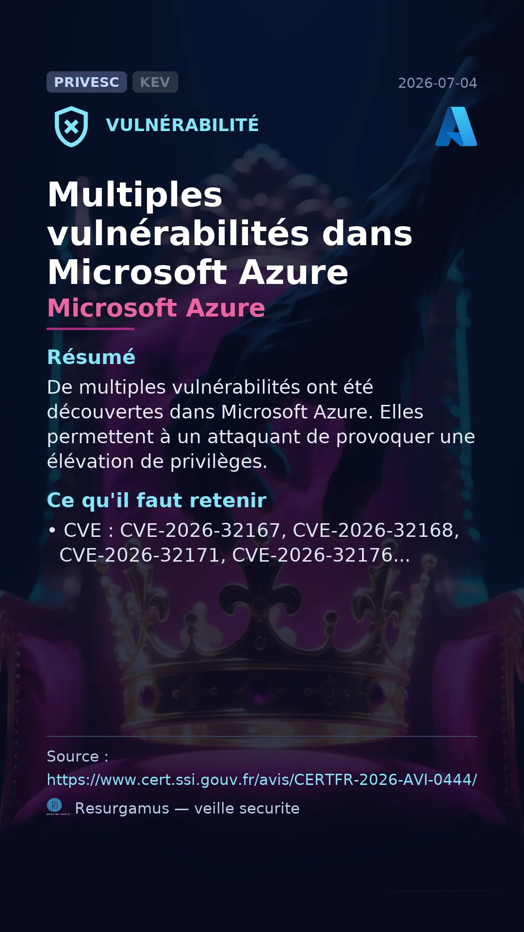 CVE-2026-32167 Microsoft Azure Vulnerability