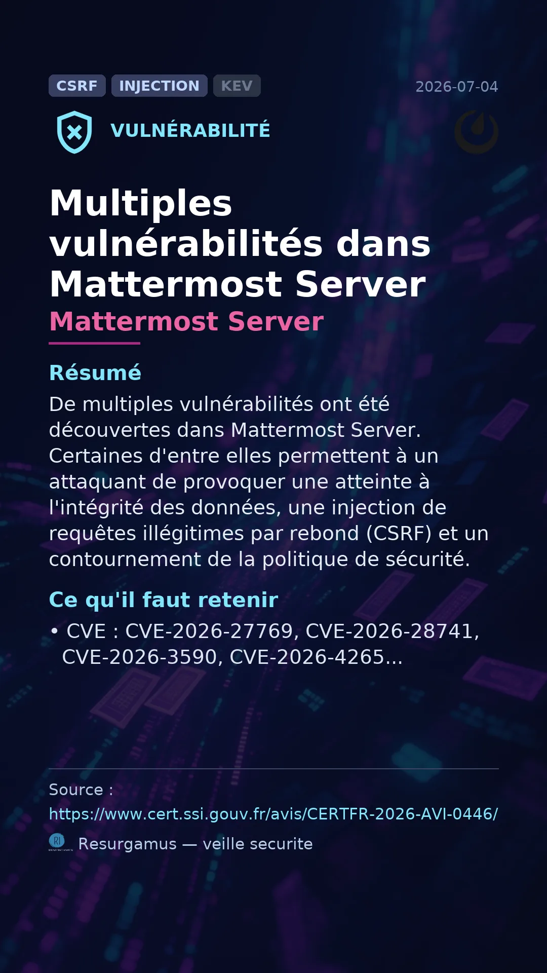 CVE-2026-27769 Mattermost Server Vulnerability