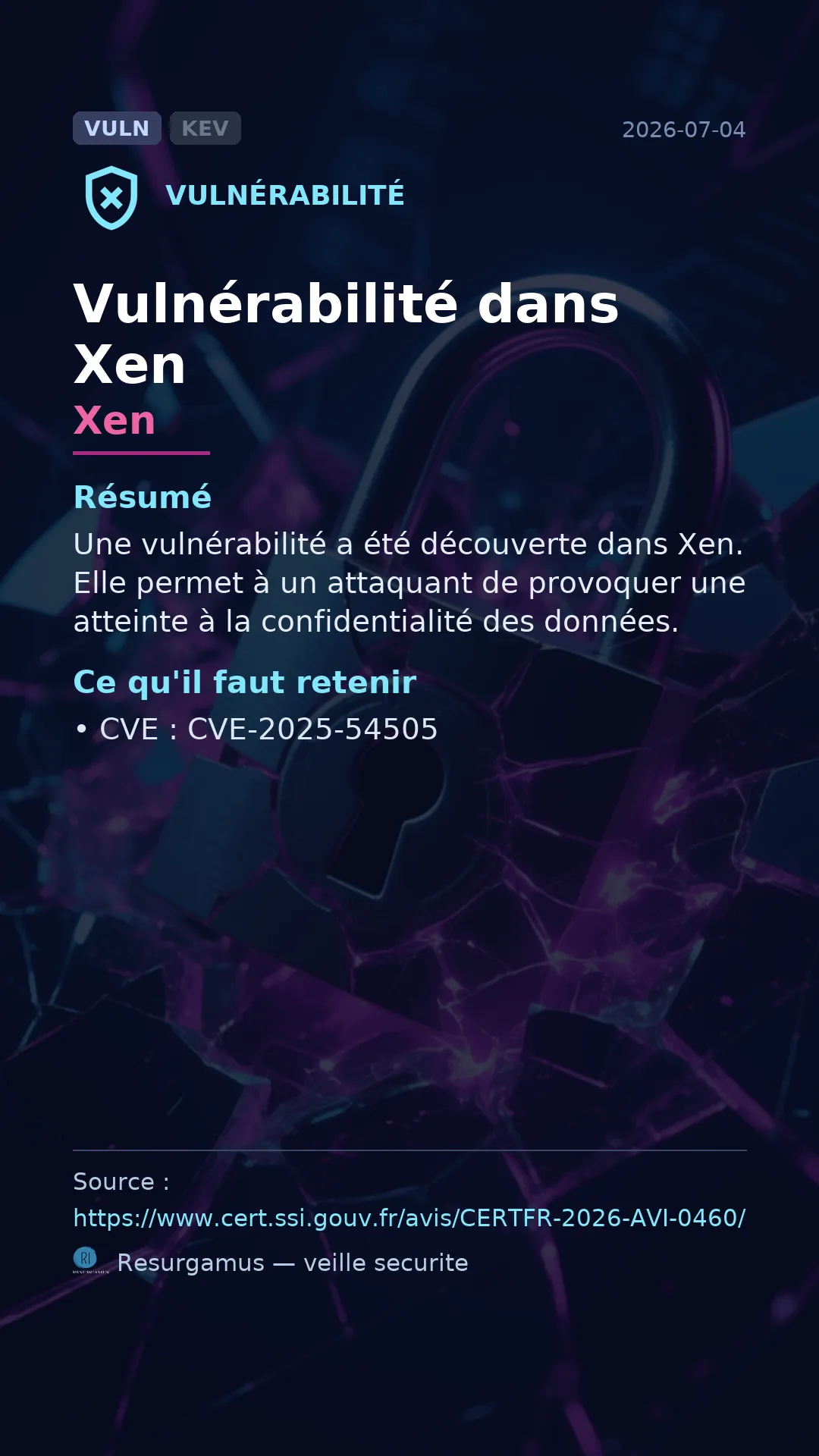 CVE-2025-54505 Xen Vulnerability
