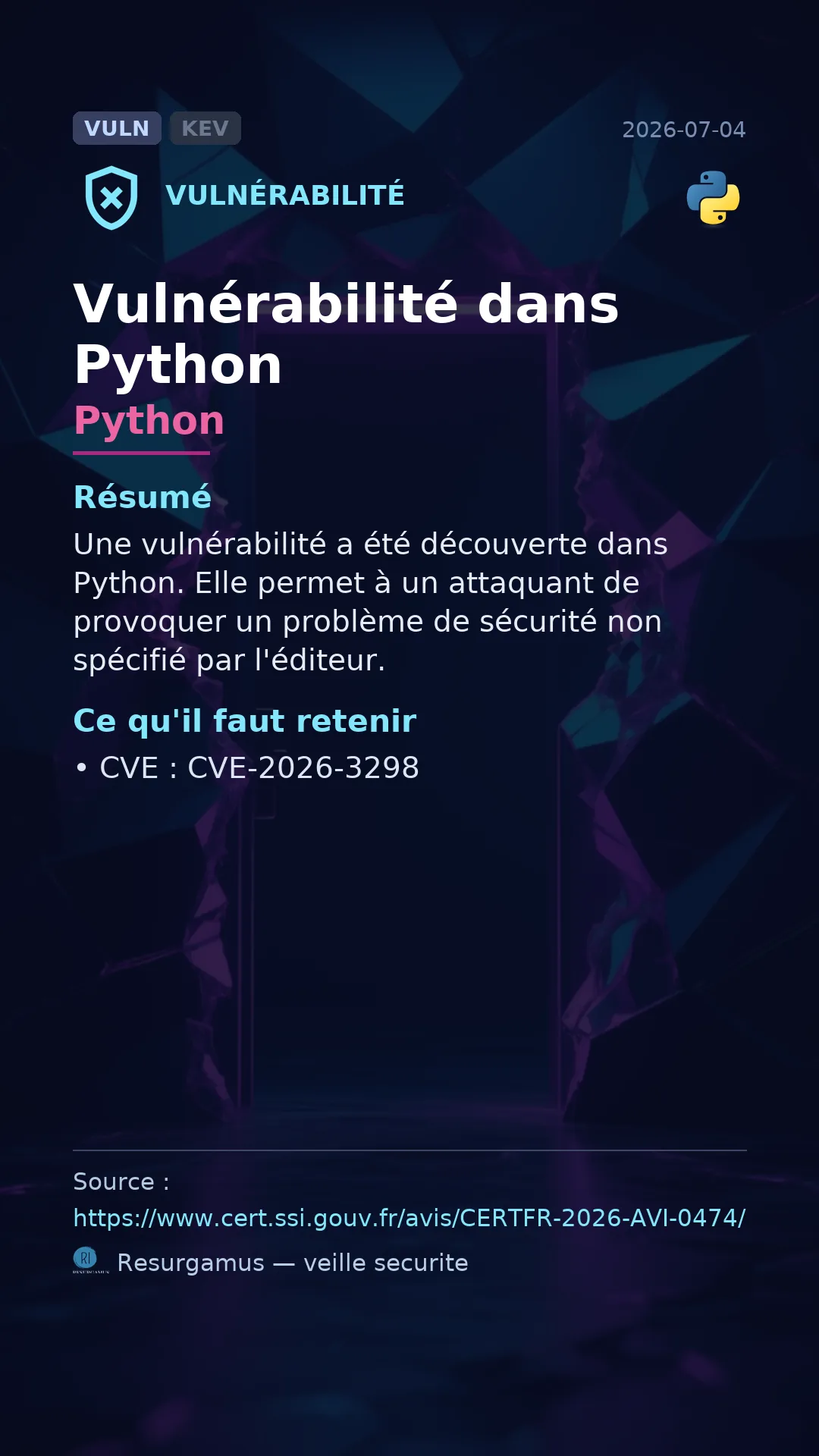 CVE-2026-3298 Python Vulnerability