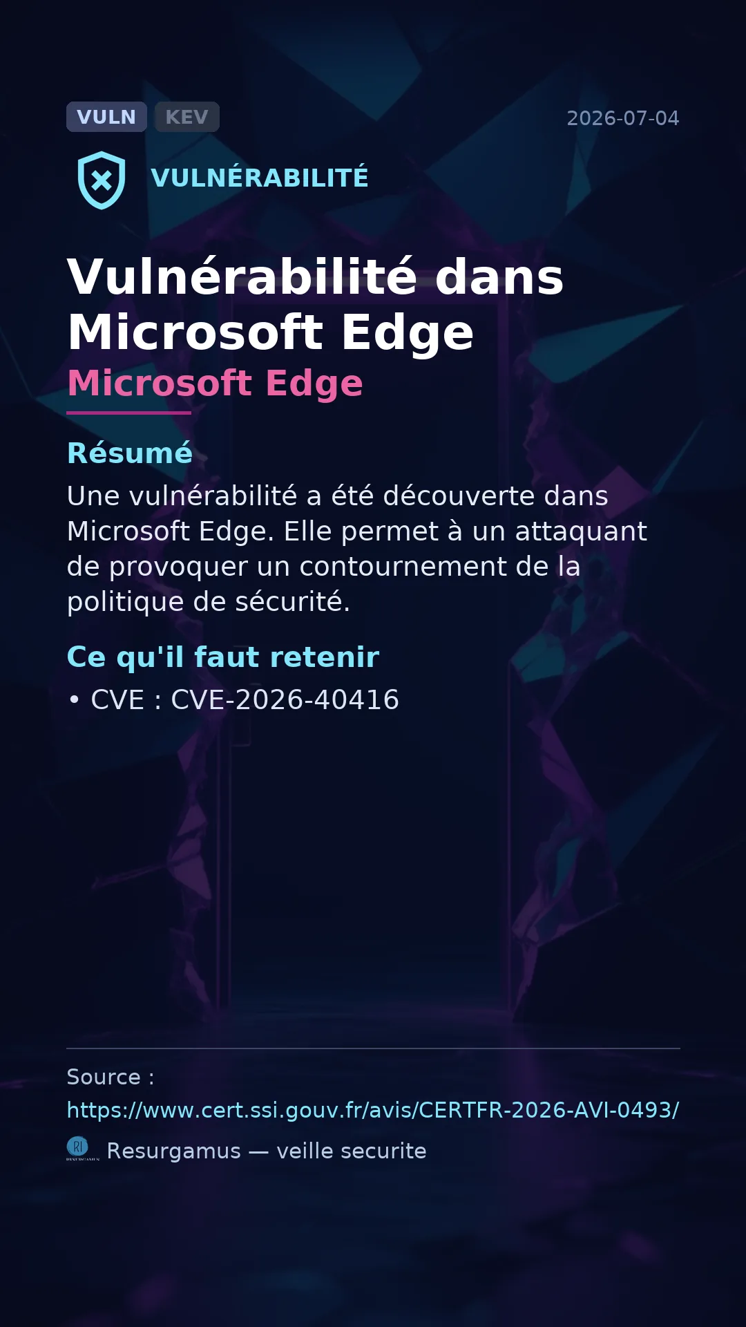 CVE-2026-40416 Microsoft Edge Vulnerability