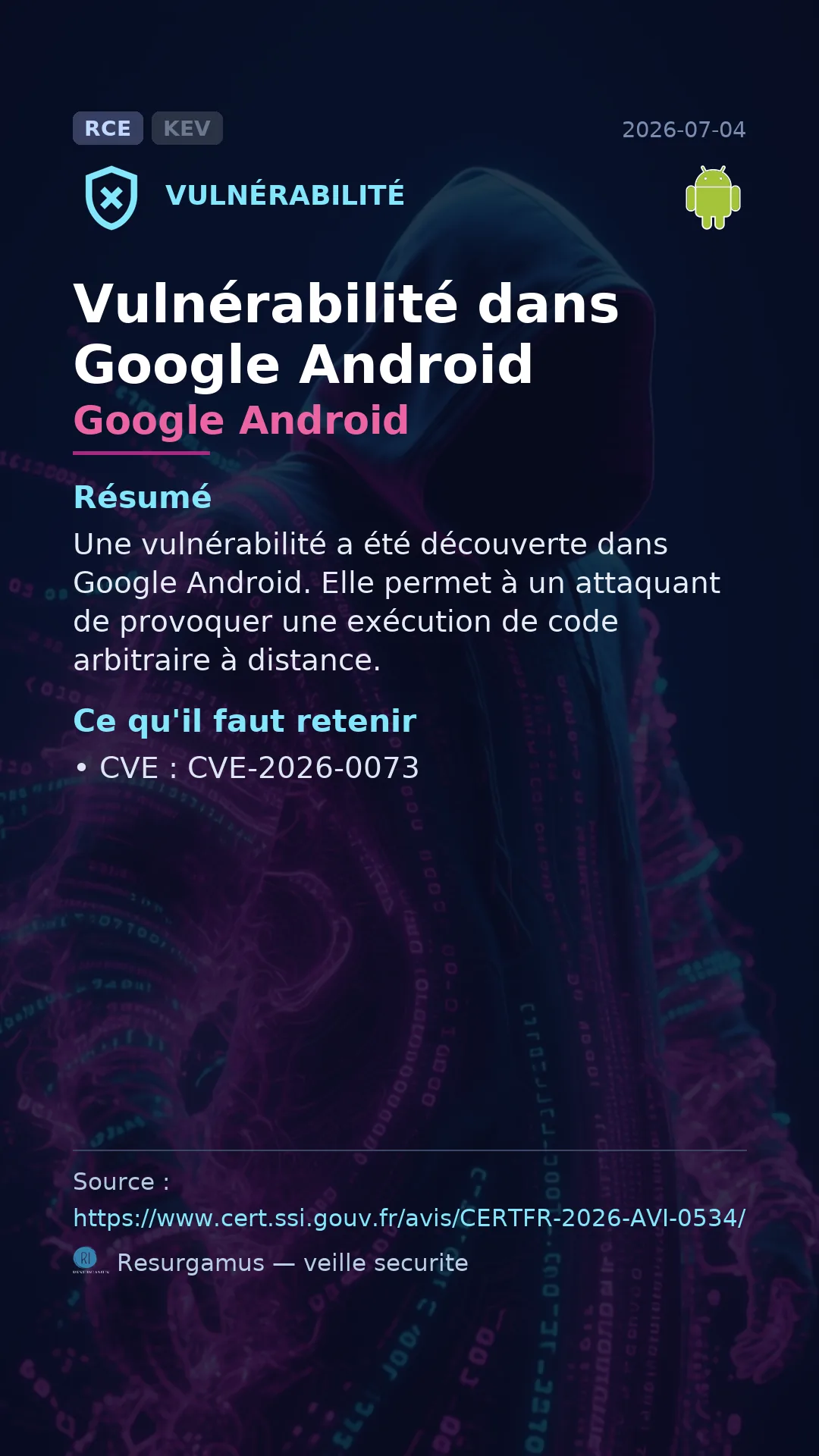 CVE-2026-0073 Google Android Vulnerability