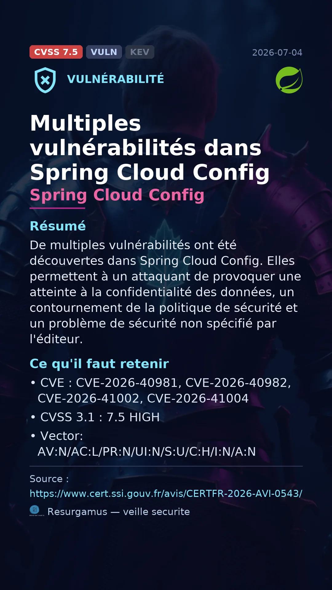 CVE-2026-40981 Spring Cloud Config Vulnerability