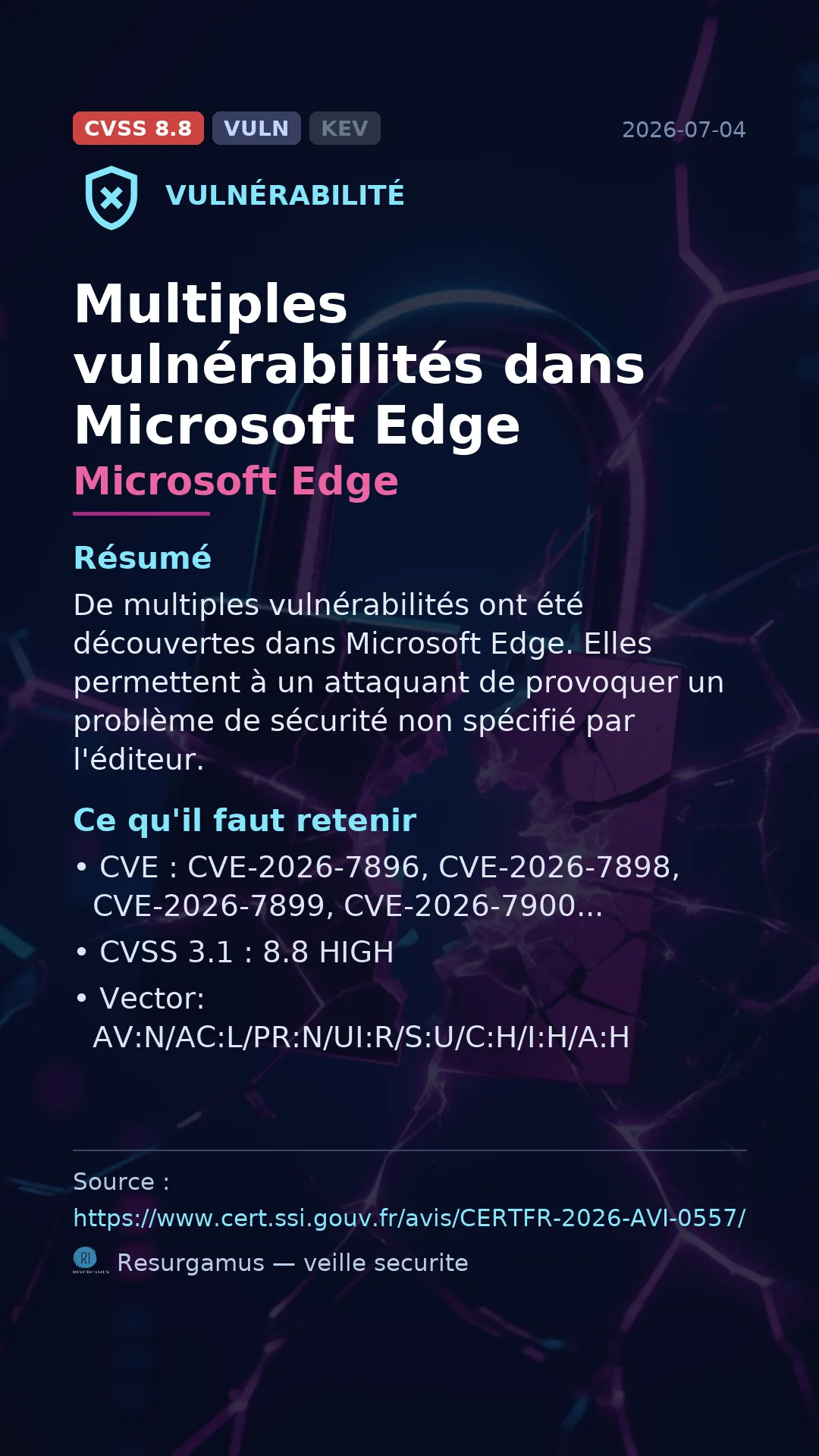 CVE-2026-7896 Microsoft Edge Vulnerability