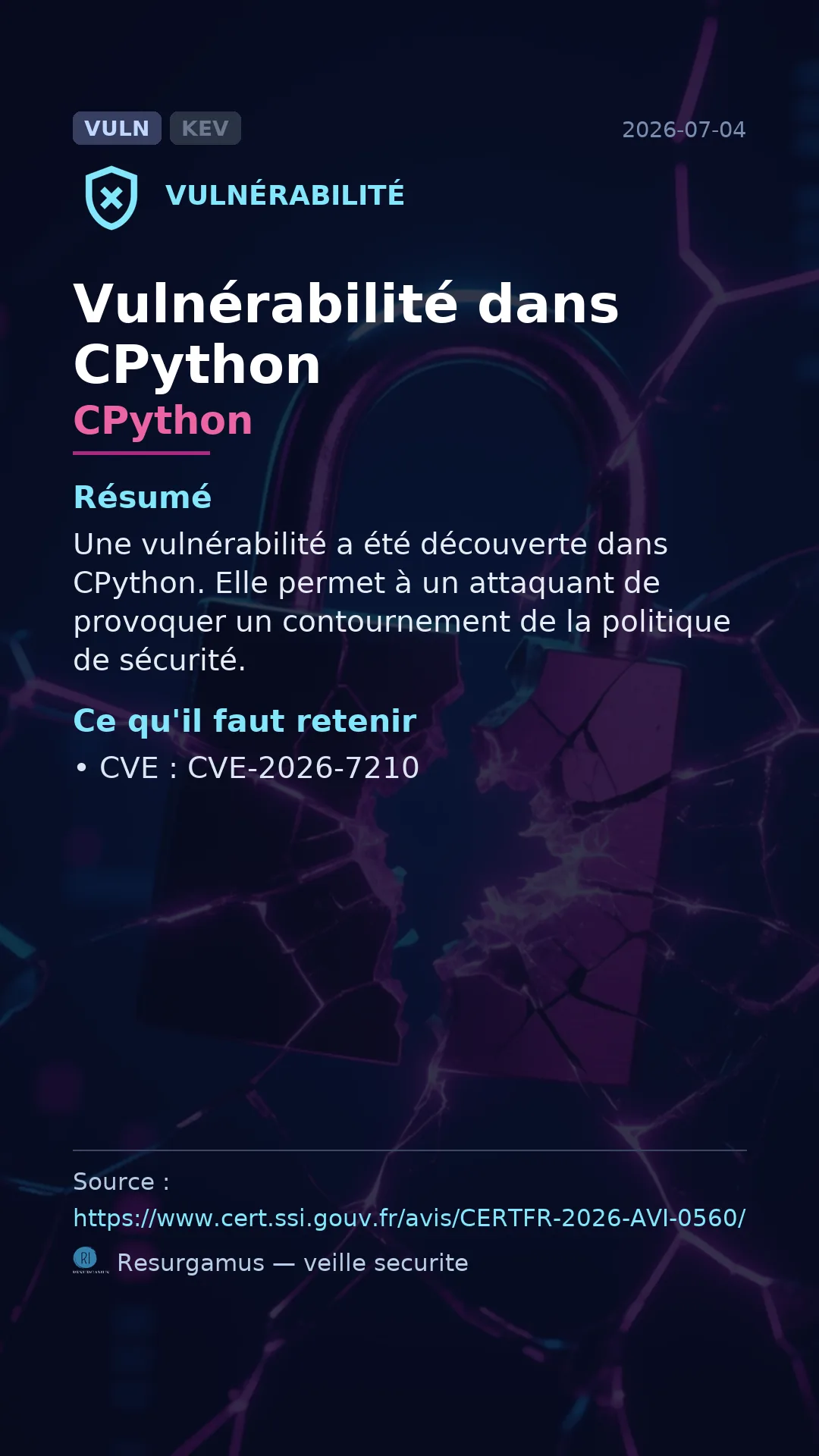 CVE-2026-7210 CPython Vulnerability