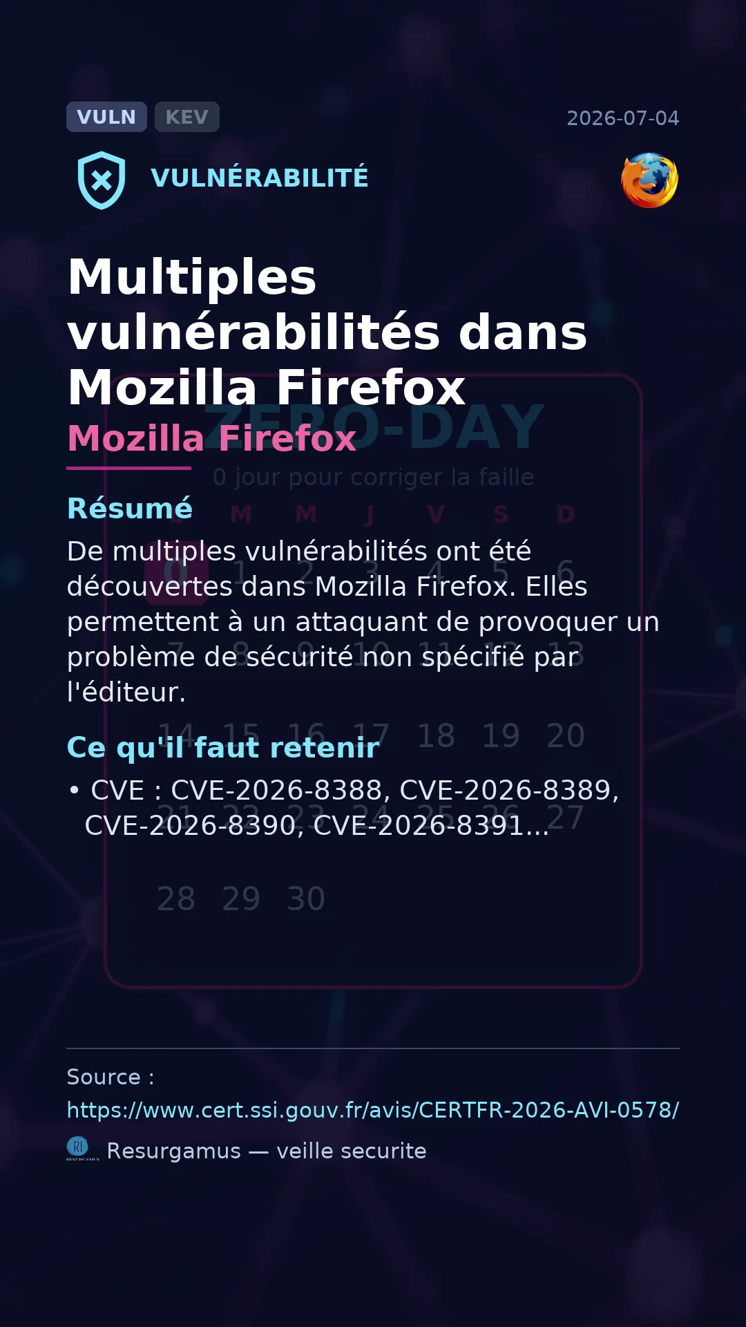 CVE-2026-8388 Mozilla Firefox Vulnerability