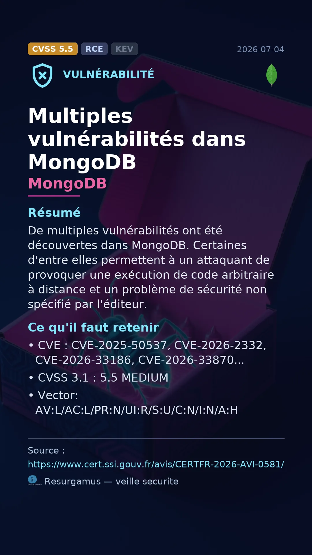 CVE-2025-50537 MongoDB Vulnerability
