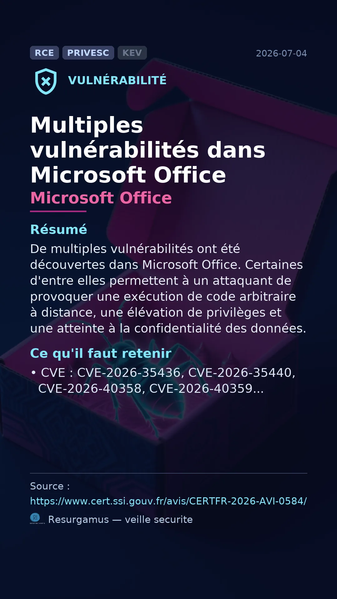 CVE-2026-35436 Microsoft Office Vulnerability