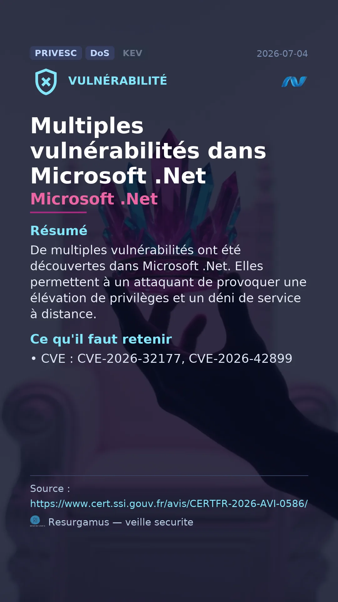 CVE-2026-32177 Microsoft .Net Vulnerability