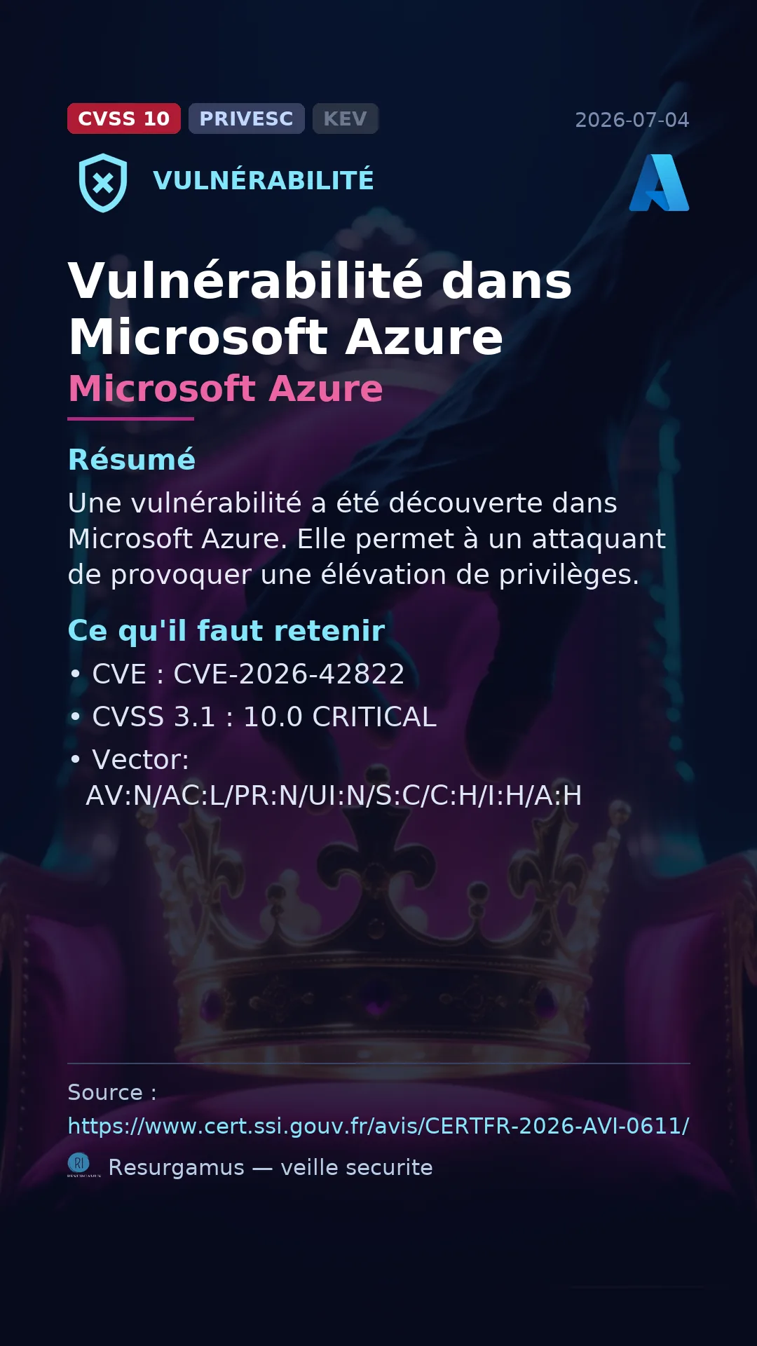 CVE-2026-42822 Microsoft Azure Vulnerability