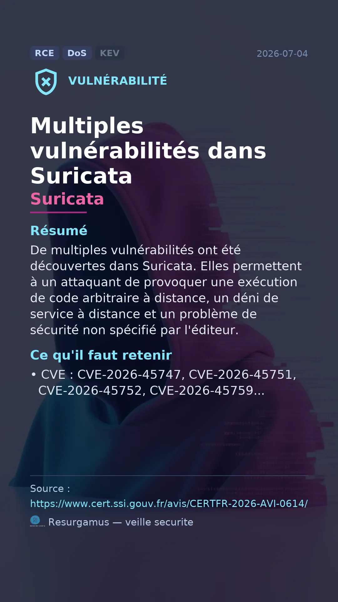 CVE-2026-45747 Suricata Vulnerability