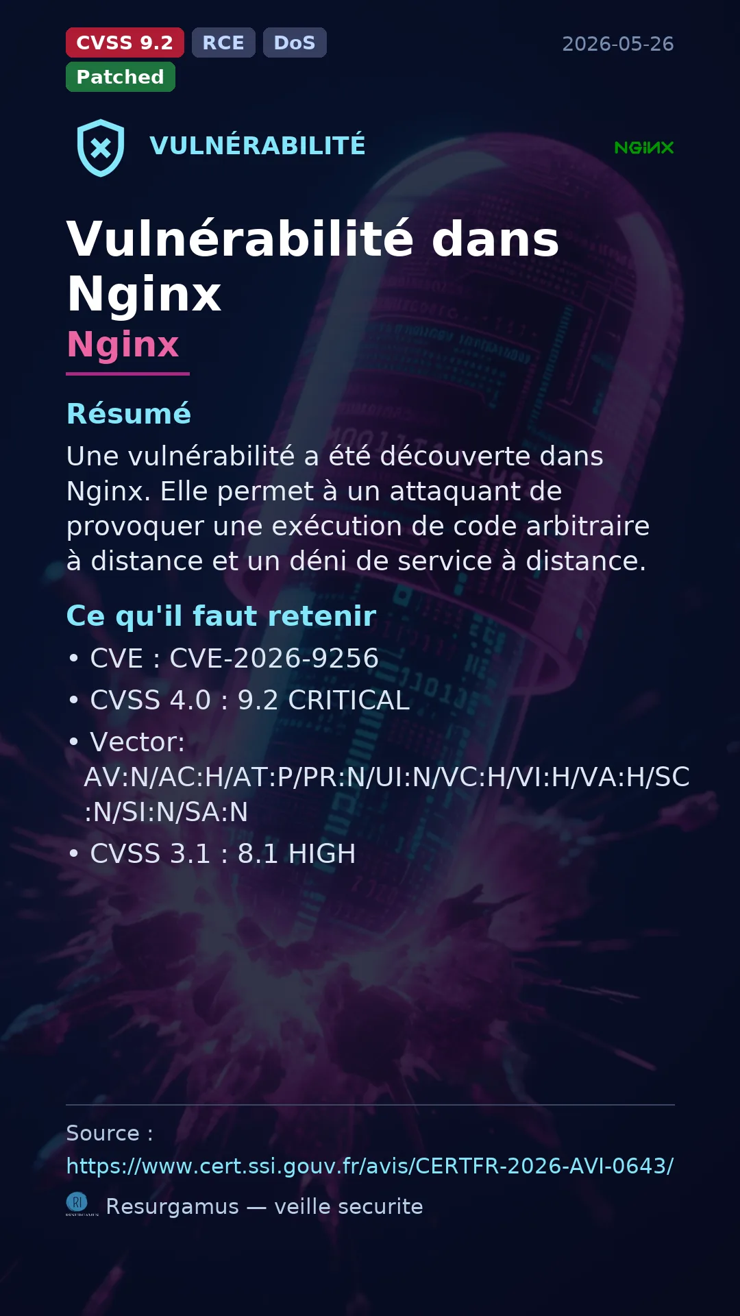 CVE-2026-9256 Nginx Vulnerability