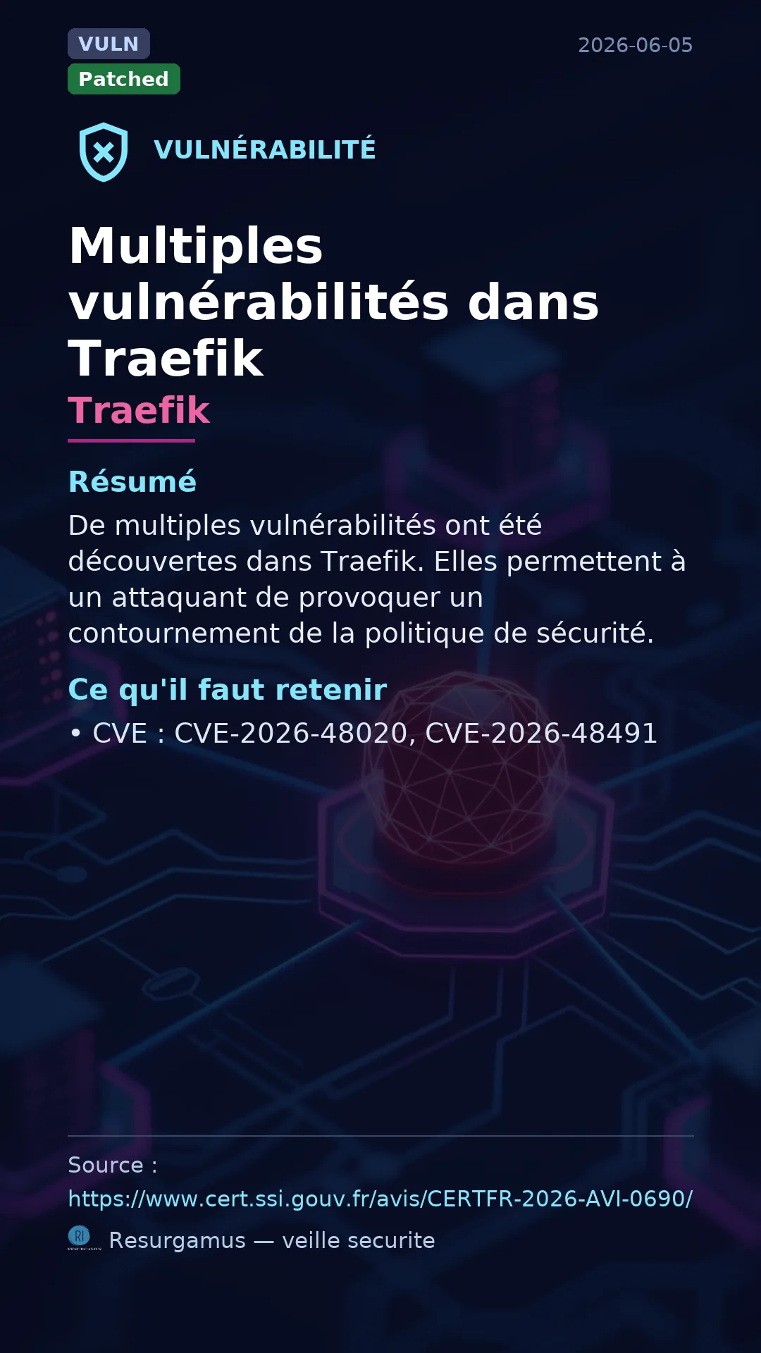CVE-2026-48020 Traefik Vulnerability