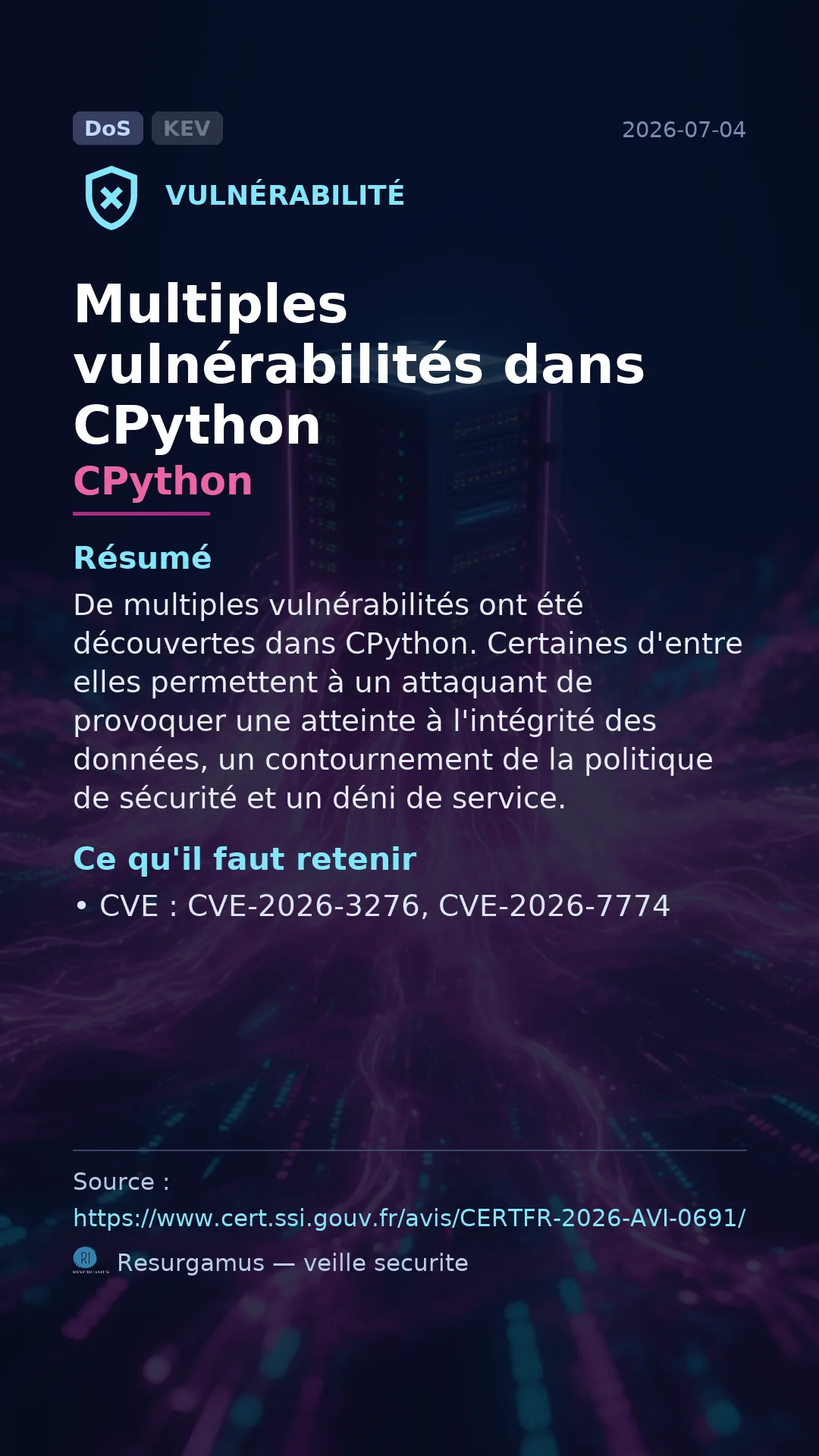CVE-2026-3276 CPython Vulnerability