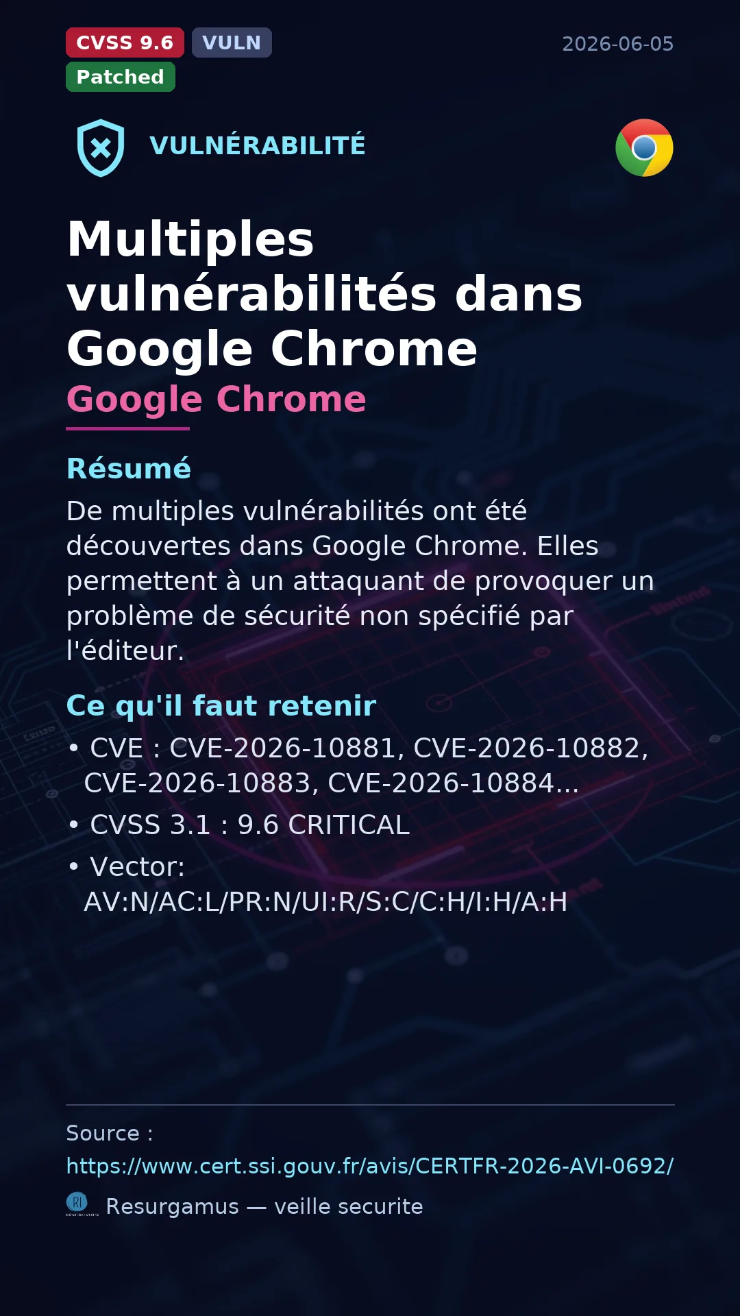 CVE-2026-10881 Google Chrome Vulnerability